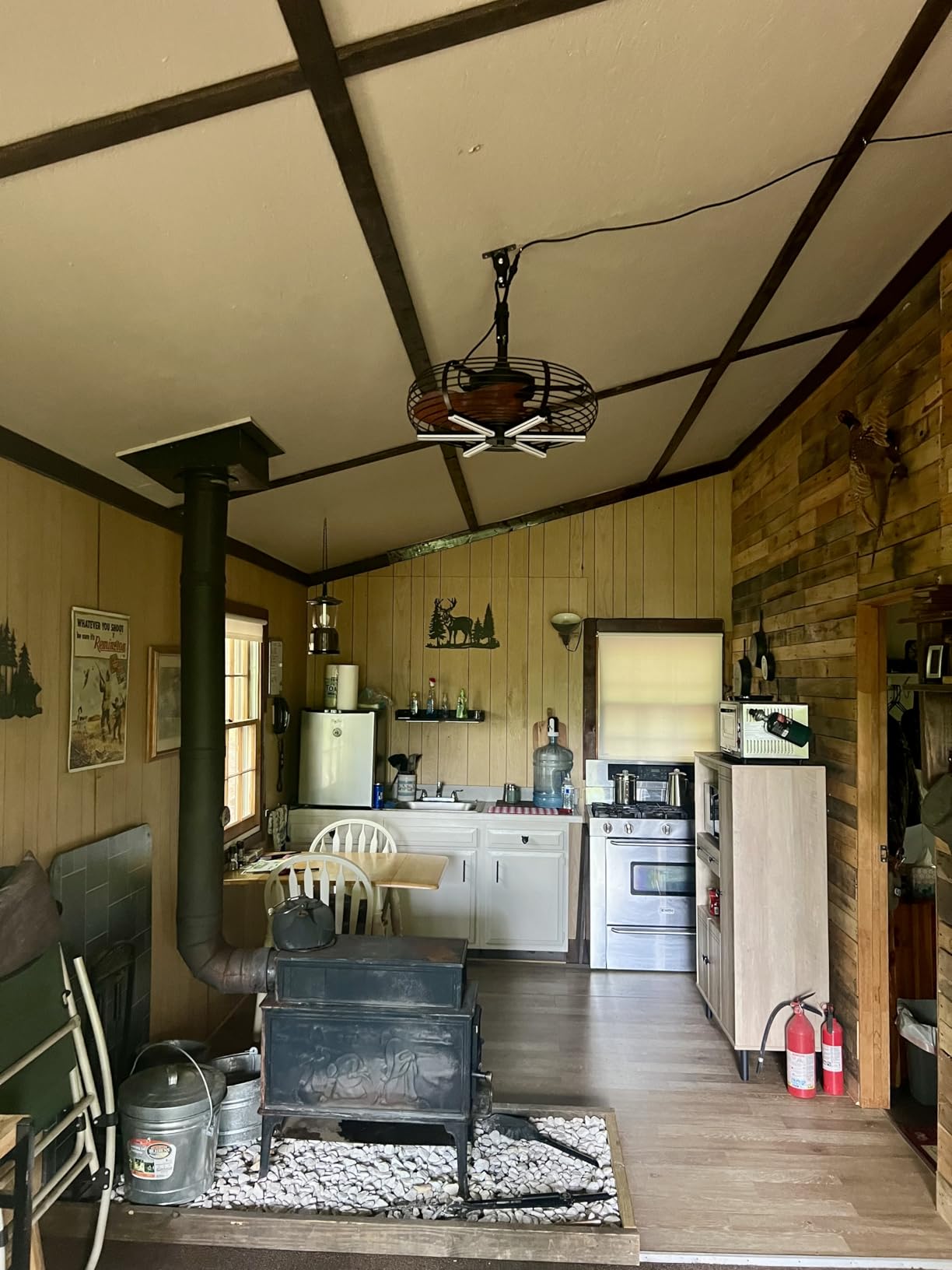 Coolbull 20'' Outdoor Ceiling Fan with Light, Wet Rated Gazebo Fan, Plug in Ceiling Fan, Hanging with Hook, Remote&APP, 6 Speeds, with Wood Blades customer photo 1
