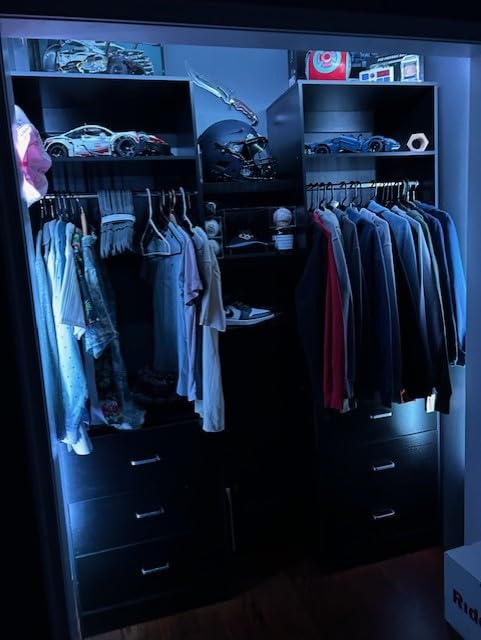 Besiost Freestanding 2FT Closet System with 3 Wood Drawers, 24