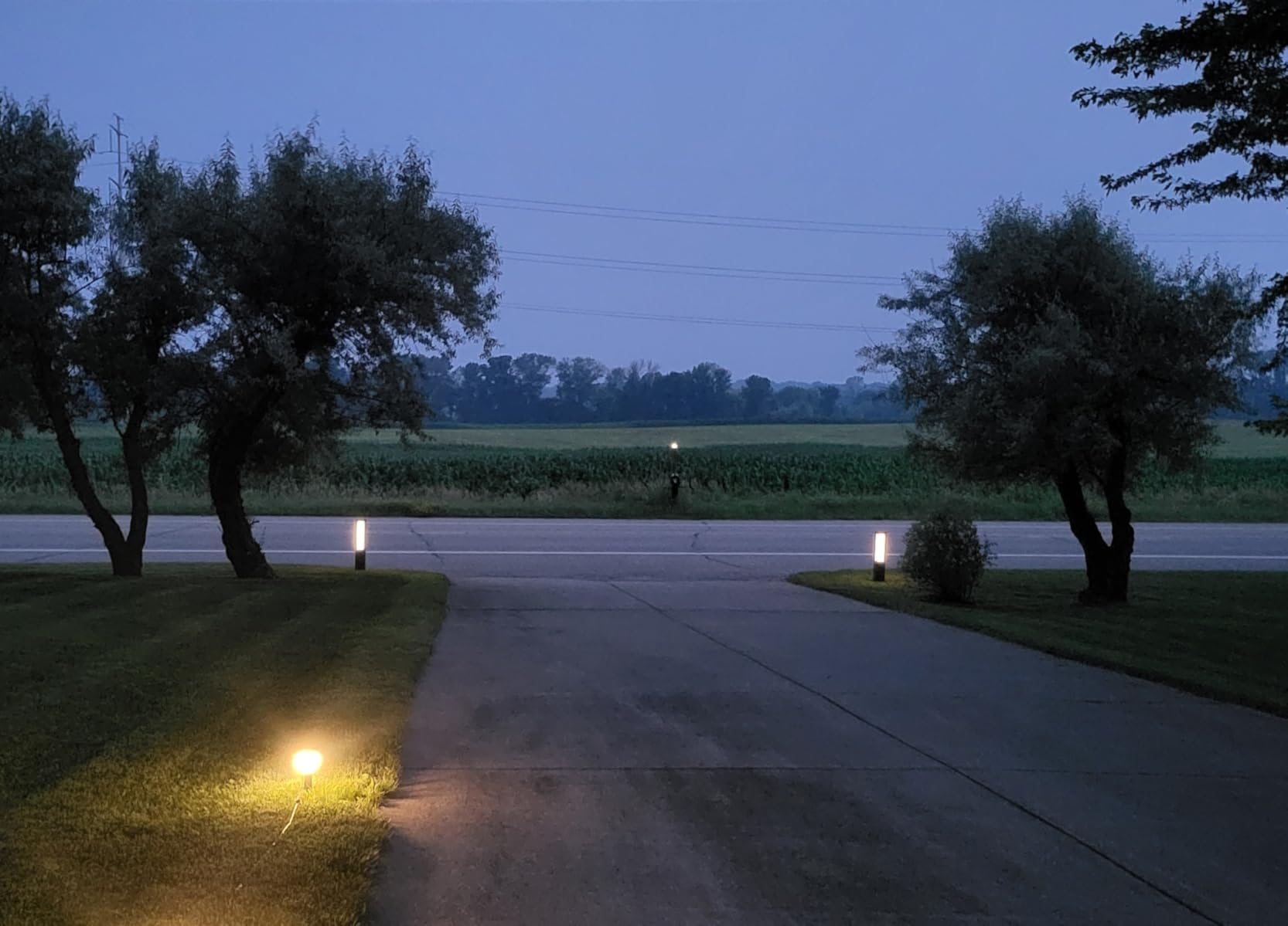 Solar Pathway Lights Outdoor, 31.5
