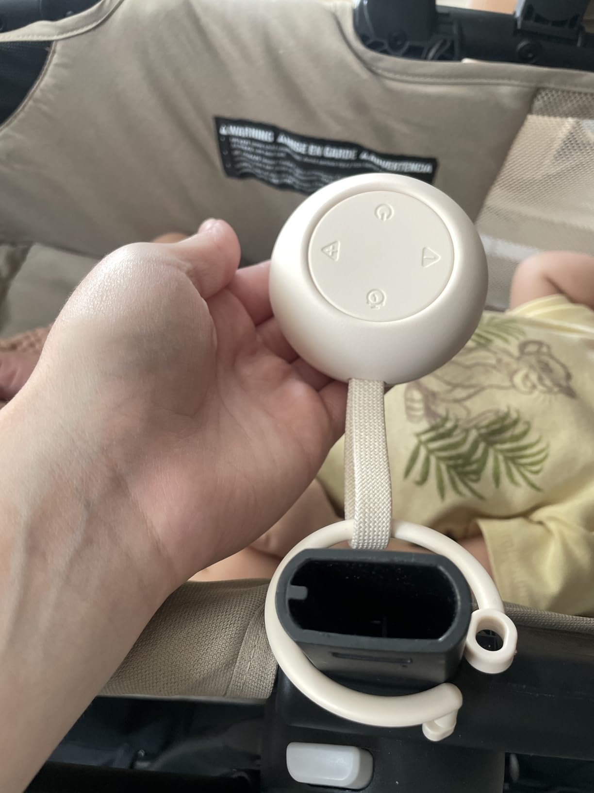 Portable Baby Sound Machine [White Noise for Babies Kids Adults][Timer Function][12 Soothing Sounds][Sleep Soother] 15 Hours Battery Life, Travel,Registry,Gifts,Shower,Clips on Baby Stroller customer photo 1