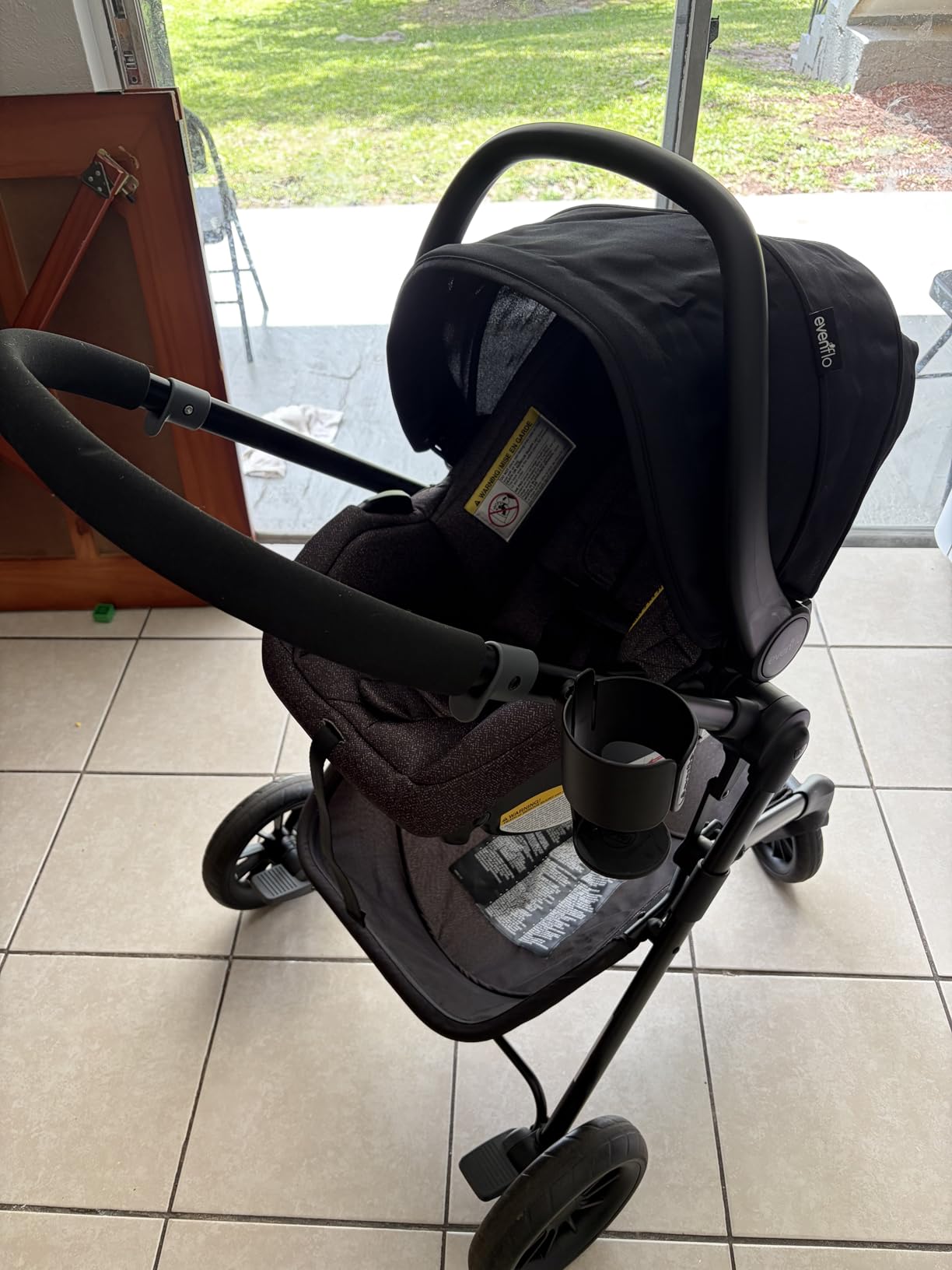 Evenflo Pivot Modular Travel System with LiteMax Preemie and Infant Car Seat (Casual Gray) customer photo 2