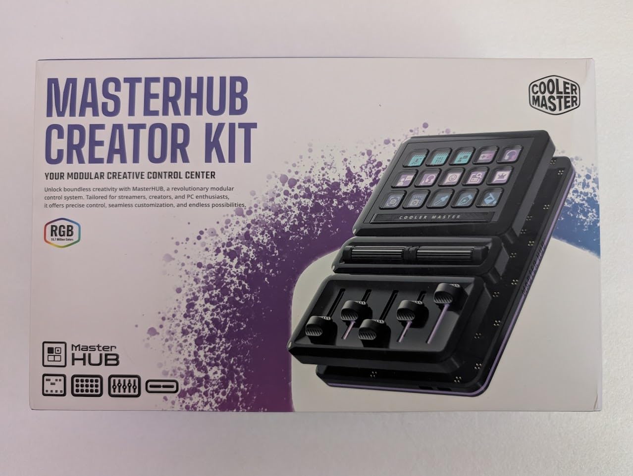 MasterHUB Modular Macro Pad - Customizable Hotkey Controller with 15 Display Keys, Faders & Dials, Magnetic Snap Modules for Editing, Streaming, and Workflow Control customer photo 2