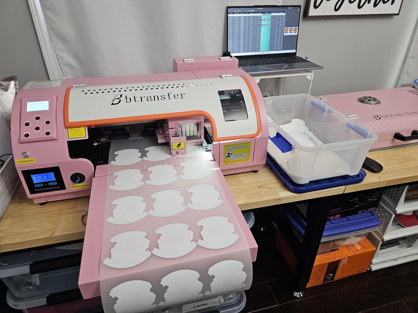 A3 M1630 Pro DTF Printer Bundle Auto Maintenance & Cutter for T-Shirt Direct to Film Printing customer photo 1