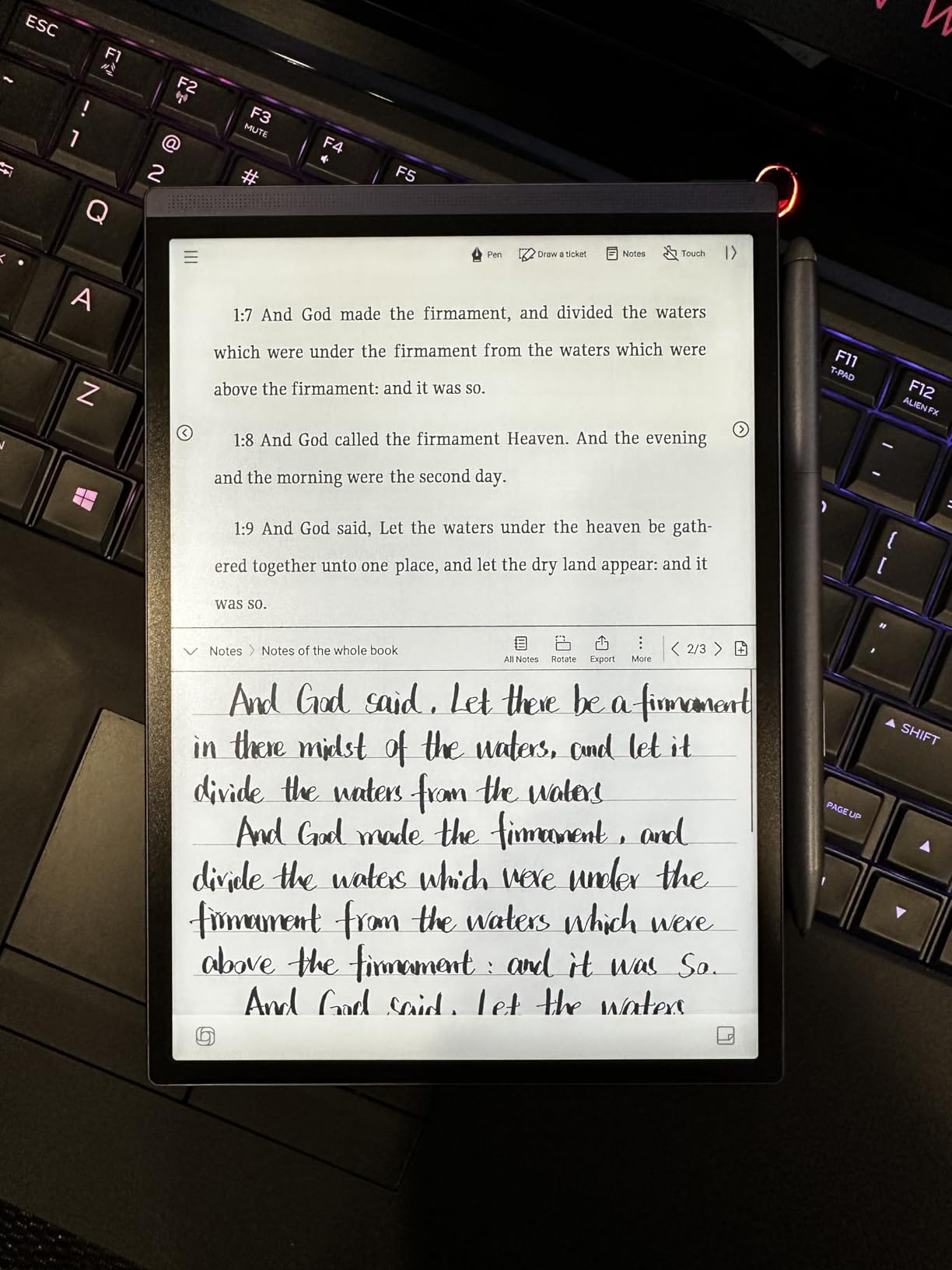 iflytek AINOTE Air 2 Bundle - Black Folio Case, 8.2-inch AI Note-Taking Tablet Writing Paper Tablets, Digital Notebook with Pen, Voice-to-Text Transcription, Multi-Languages Chatgpt Support customer photo 2