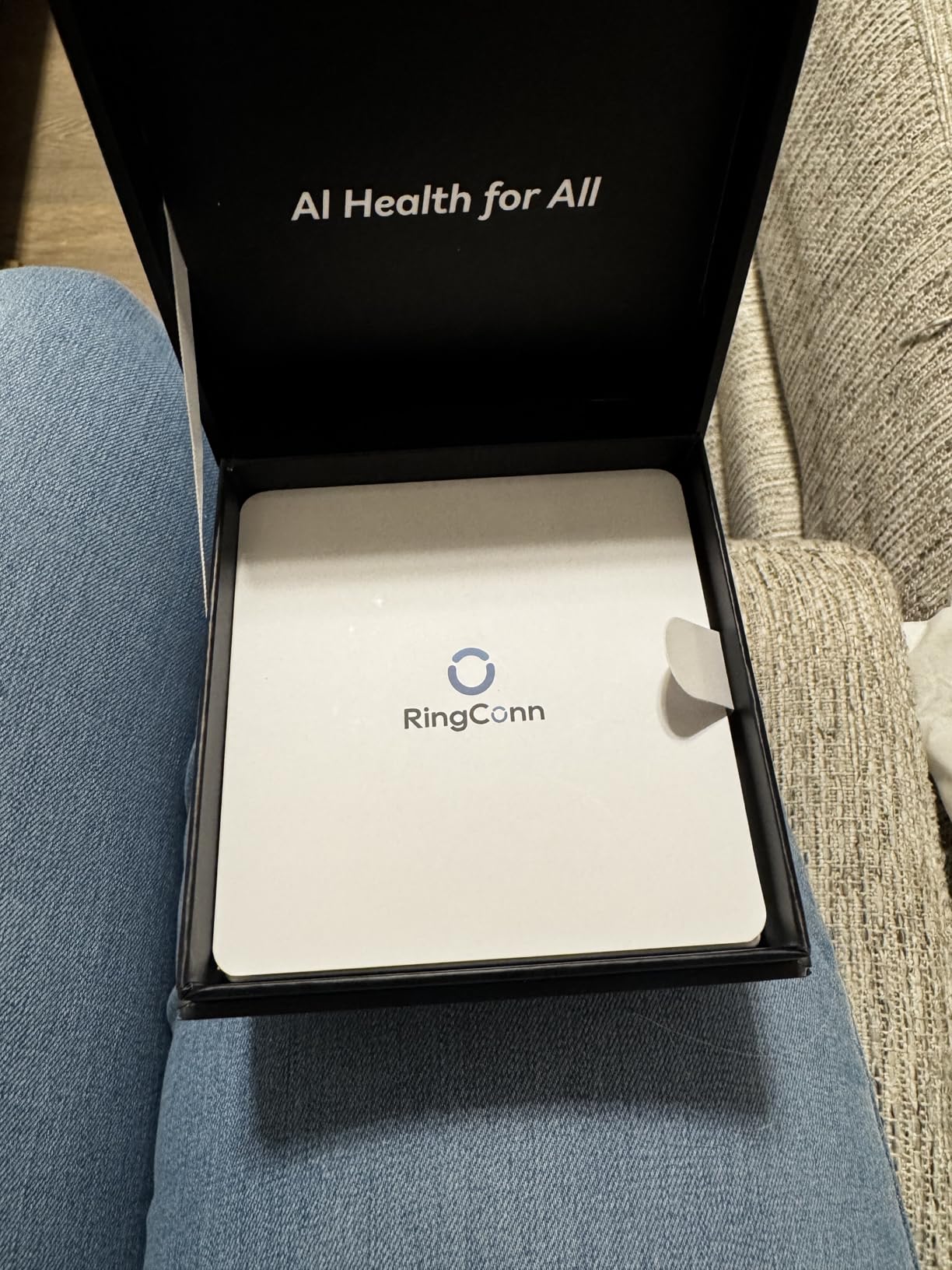 RingConn Gen 2 Air, Ultra-Thin AI Smart Ring, 10-Day Battery Life, Fitness/Sleep/Stress/HR Tracker for Women&Men, No App Fee for Standard Features, iOS & Android Compatible (Size 6, Dune Gold) customer photo 2
