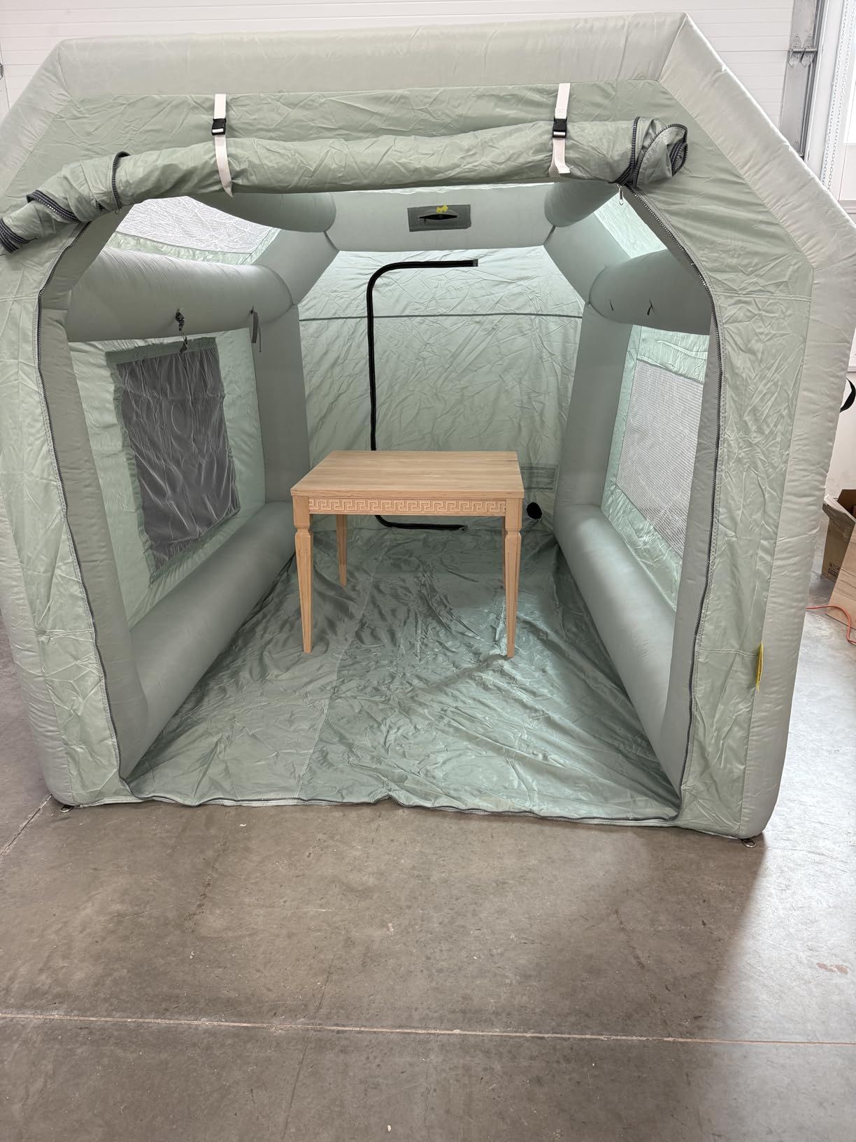 OZIS 10.8x8.2x7.2Ft Inflatable Paint Booth with Blower and Air Filter System Portable Paint Spray Booth for DIY Painting Car Truck Motorcycle Garage Furniture Parts Paint Renovation customer photo 1