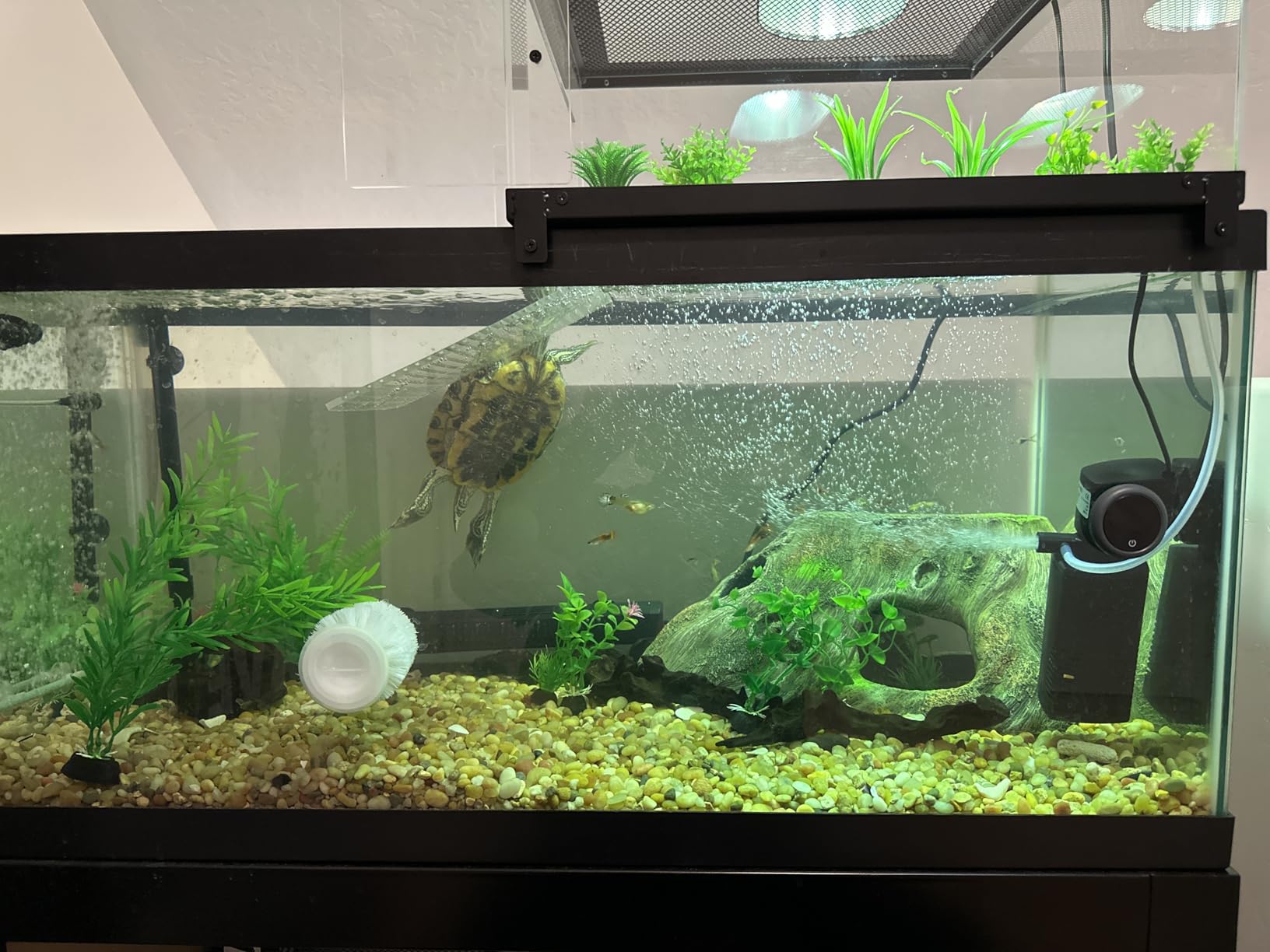 Internal Aquarium Filter for 75-200 Gallons Tank, Removable, Submersible Fish Tank Filter, 400GPH Powerful Pump for Large Fish Tanks, Turtle Tanks, Deodorization Decontamination Filter System customer photo 1