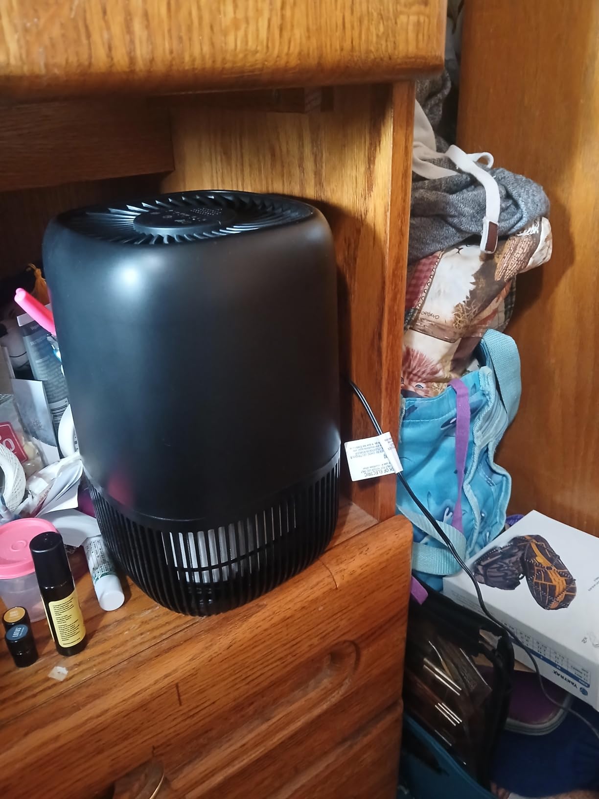 Air Purifiers for Home with H13 Quiet HEPA Filter Up to 1076 Ft² for Pet Hair, Odors, Pollen, Smoke, Compact Air Cleaner with 3 Speeds, Timer, Aroma Quiet 360°Intake Filter, White customer photo 2