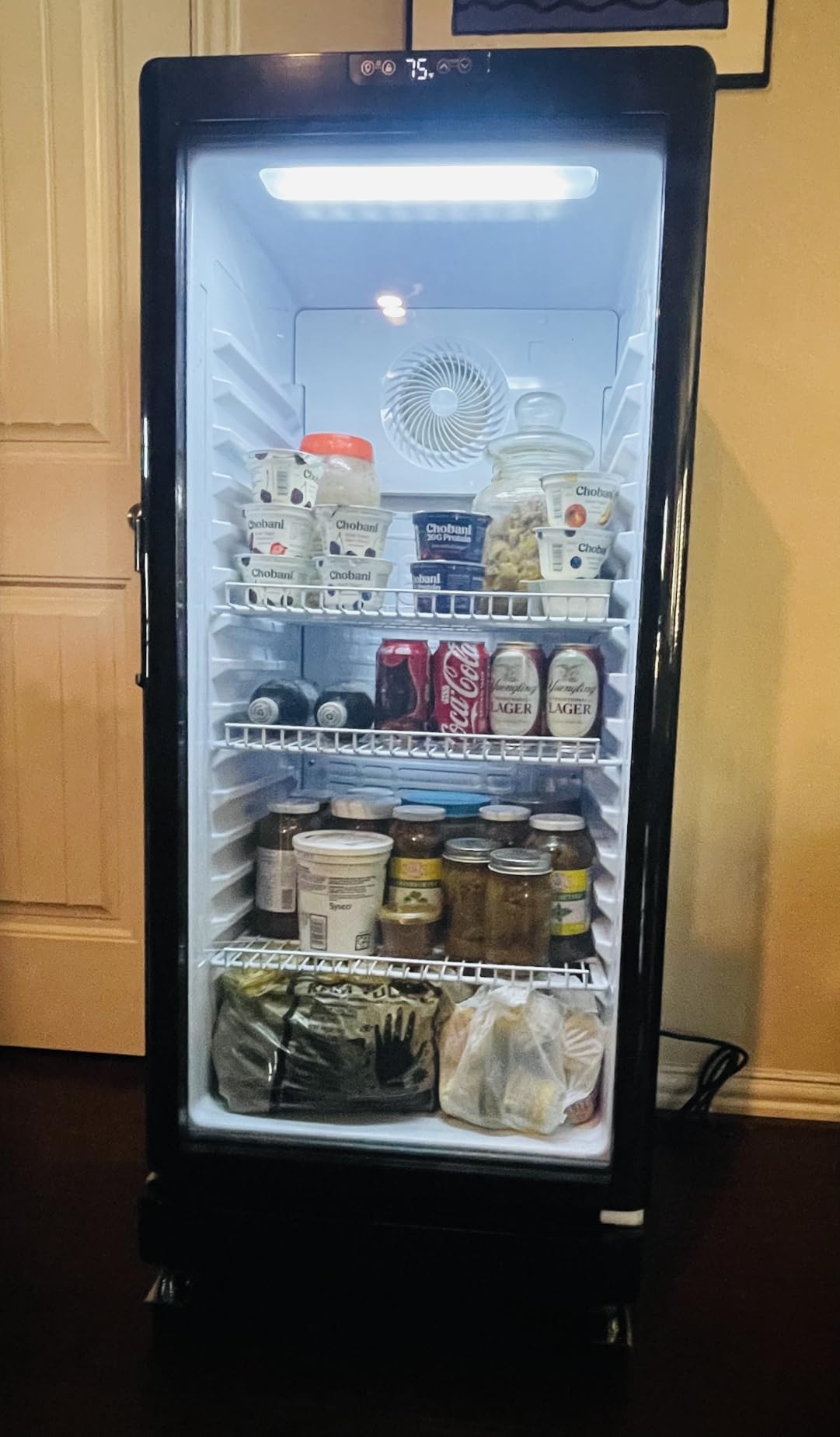 6 Cu.Ft Commercial Refrigerators, Display Fridge with Double-Tempered Glass Door, Beverage Cooler for Bar, Office, Restaurant, Outdoor Beverage Refrigerator with Locking, Key & LED customer photo 1