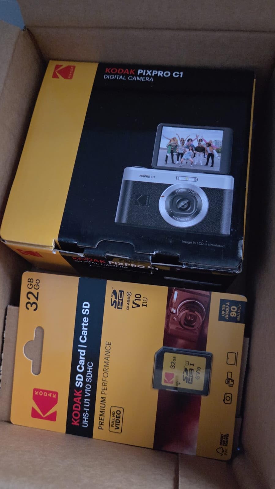 Kodak PIXPRO C1 Digital Camera, 13MP Compact Point & Shoot with 4X Digital Zoom, 26mm f/2.0 Wide Angle, 180 Degree Flip Screen, 1080p HD Video, Brown customer photo 1