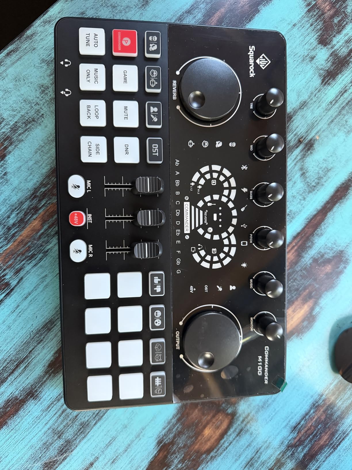 Podcast Equipment Bundle for 4, Audio Interface with 4 Dynamic Microphone, 4 Desktop Mic Stands, Voice Change, DJ Mixer for Vocal Recording Podcasting,Streaming,Singing TikTok, COMMANDER M100 3rd customer photo 2