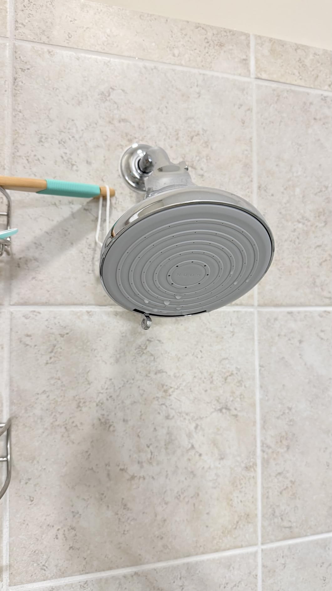 NUUD Filtered Shower Head - Removes Chlorine, Heavy Metals & Contaminants for Healthier Scalp Skin & Hair | Protects Colored Hair & Soothes Dry Skin - High Pressure Shower Head Filter - Chrome customer photo 2