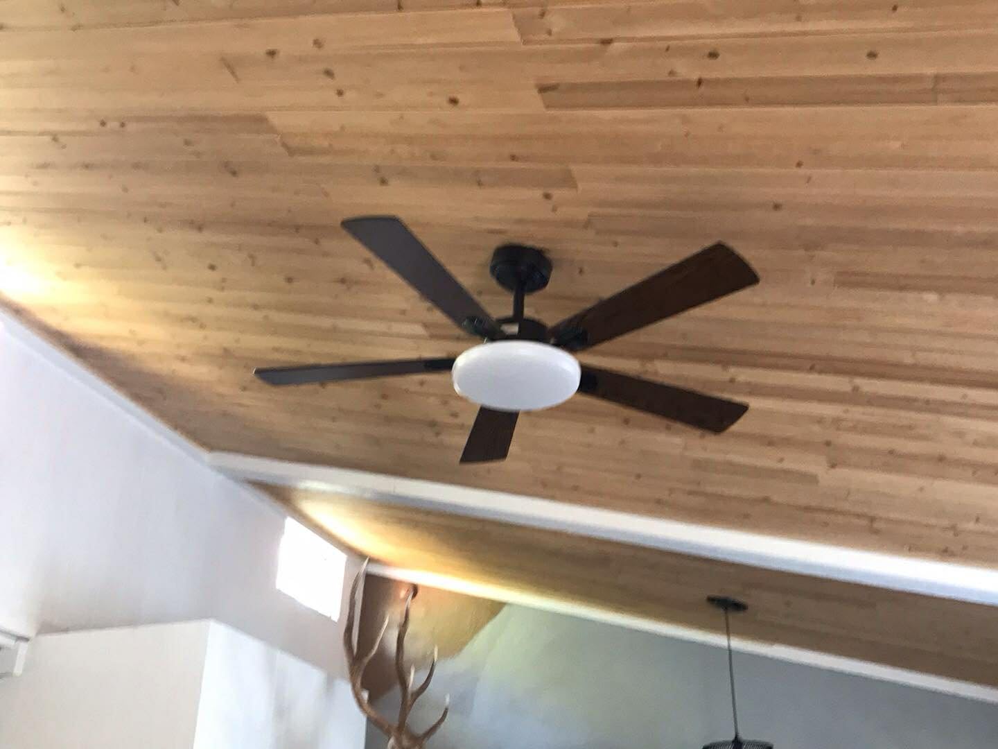72 inch Ceiling Fans with Lights, Large Modern Ceiling Fan with Light and Remote Control, Reversible, 3CCT, Dimmable, Quiet, Black Ceiling fan For Bedroom, Living Room, Patio Farmhouse, Indoor/Outdoor customer photo 2