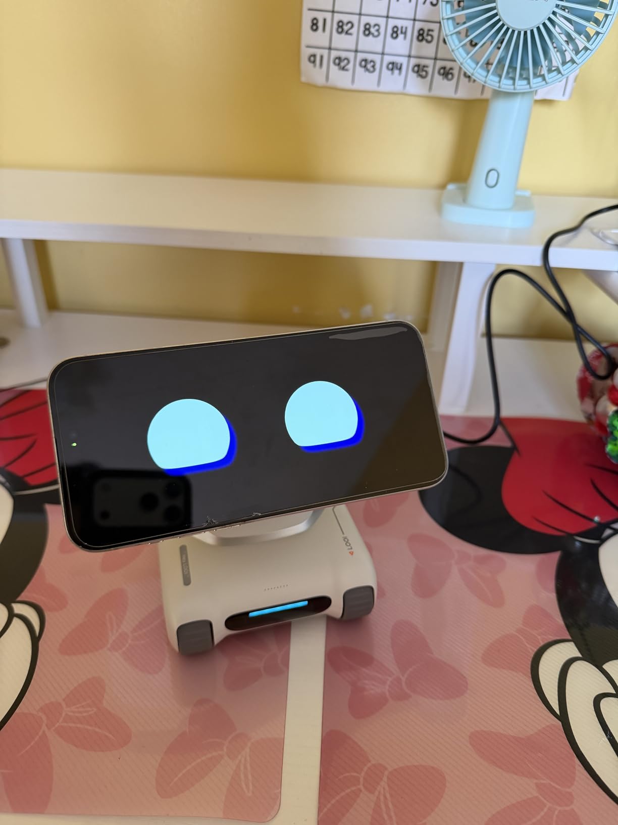 LOOI Robot - AI Desktop Companion, ChatGPT & Gemini Voice Interaction, Visual Understanding, Personality & Memory, 10W Wireless Charging customer photo 1