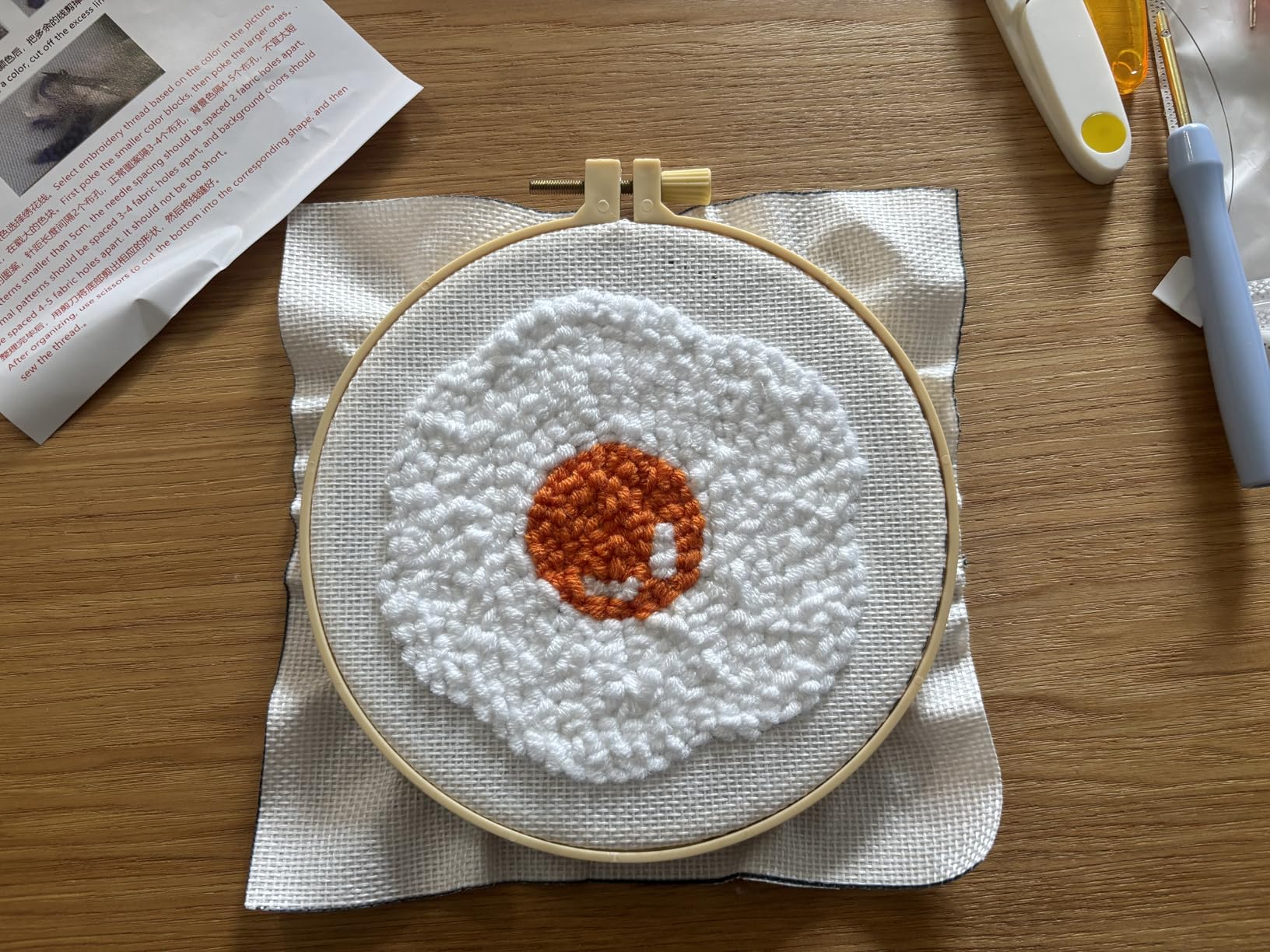 PUNICA Punch Needle Kit for Beginners, Kids & Adults Coaster Set of 6, Easy DIY Embroidery Set Starter Craft Gift with Cute Cartoon Decoration customer photo 2