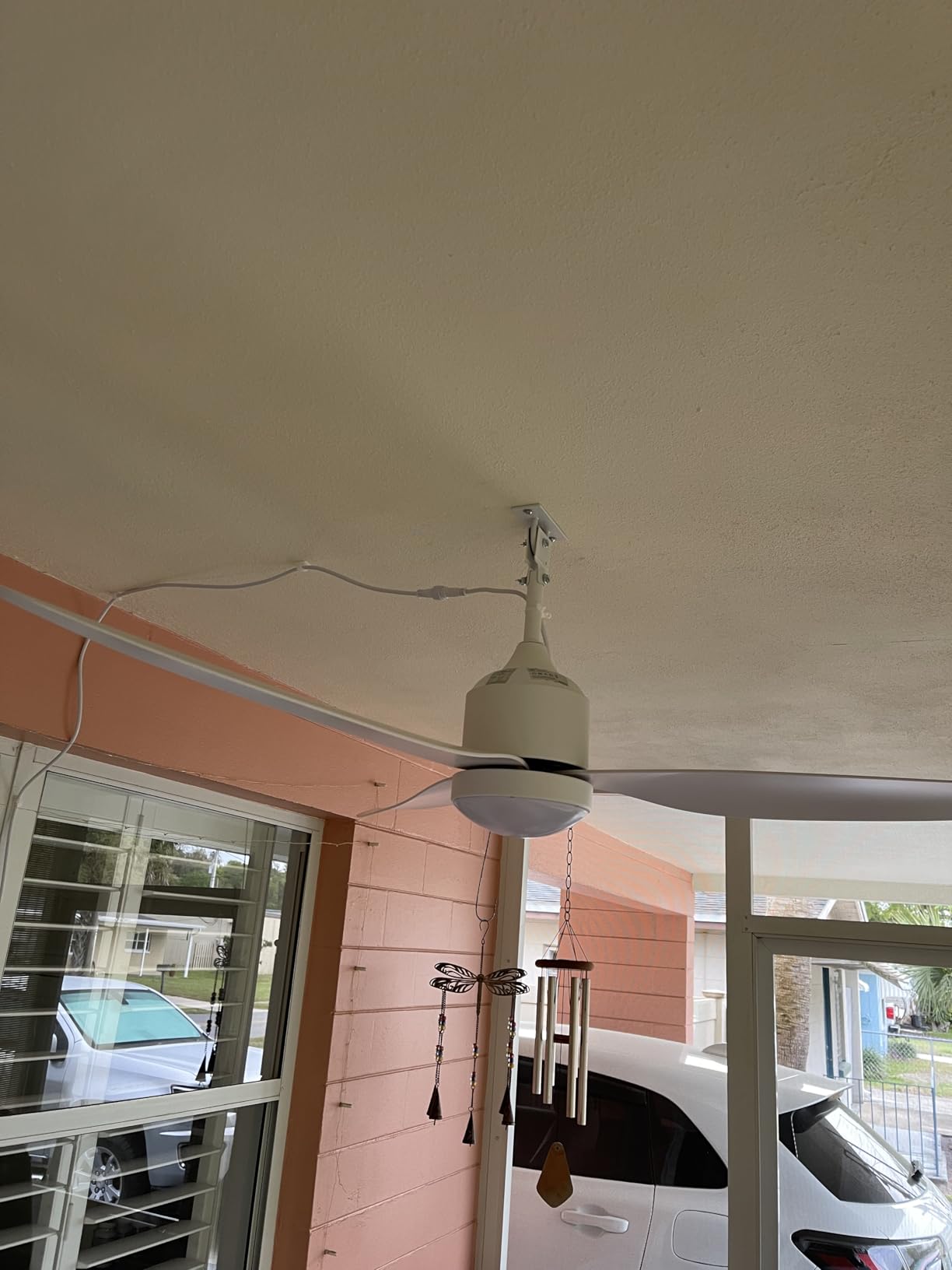 Depuley Outdoor Ceiling Fan with Light: 42 Inch Black Waterproof Gazebo Fans with Lights Outdoor Hanging - Plug in Remote App Control for Patios Indoor Farmhouse Porch - 6 Speed Reversible DC Motor customer photo 1