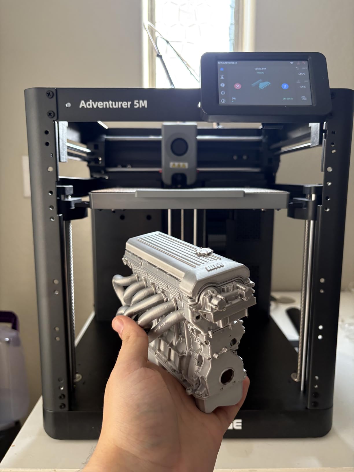 FLASHFORGE 3D Printer AD5M, CoreXY 600mm/s High-Speed Printer with 1-Click Auto Leveling, High-Temp Direct Drive Extruder, 3s Quick-Swap Nozzle customer photo 1