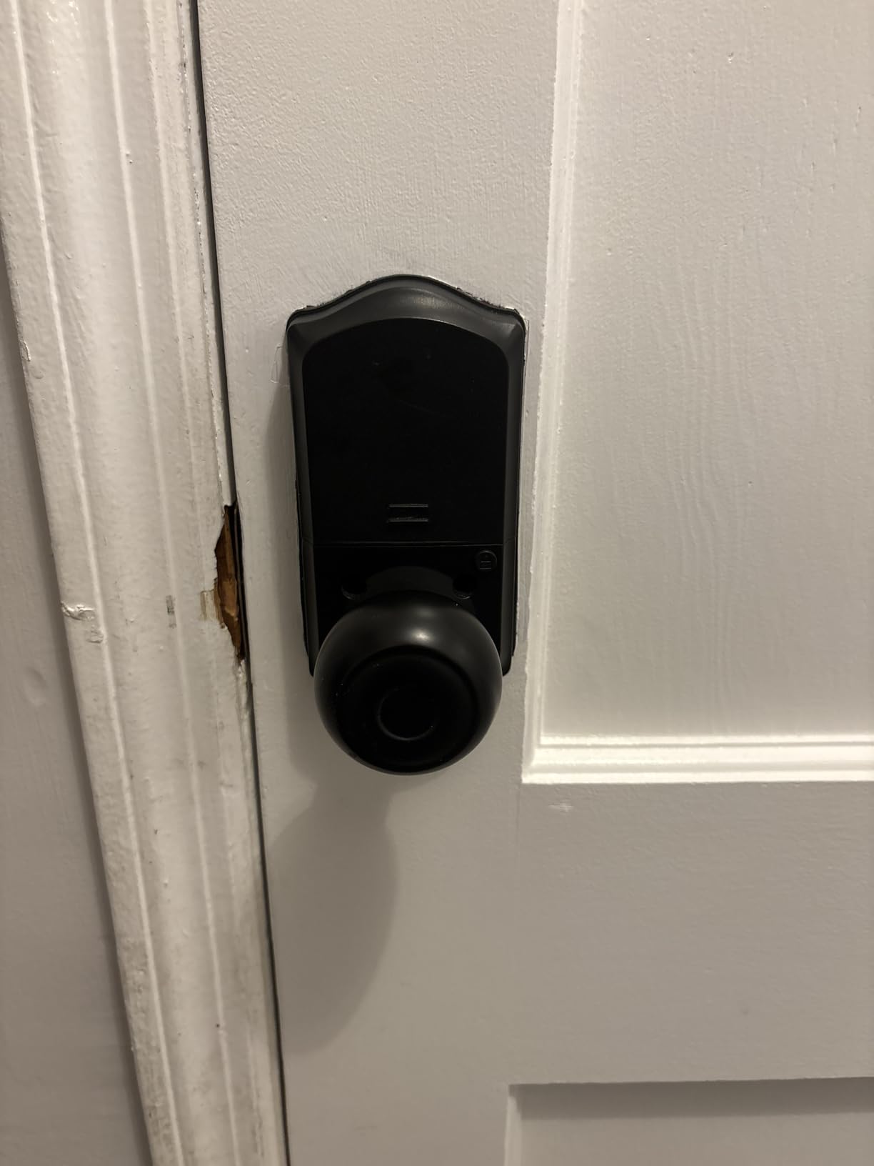 Veise VE018 Smart Knob Handle Lock - Fingerprint, App Control, Keyless Entry for Front Door and Bedroom, Electronic Digital Keypad, Auto Lock, Remote Access Sharing, IP55 Weatherproof, Satin Nickel customer photo 2