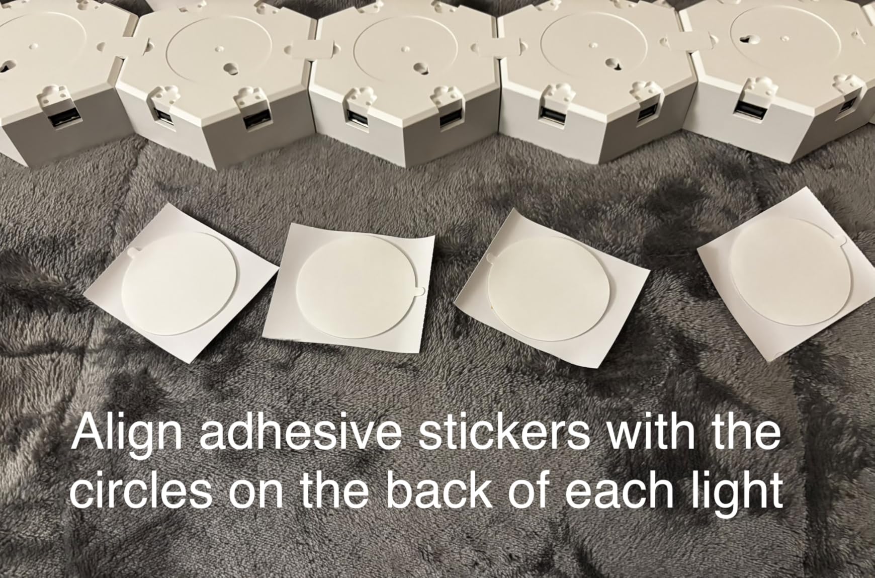 KORORO Hexagon LED Lights - 8 Pack Smart APP RGB Gaming Light with Remote Control & Music Sync Honeycomb Shape Hex Lights for Bedroom, Living Room Wall, Gaming Decor customer photo 1