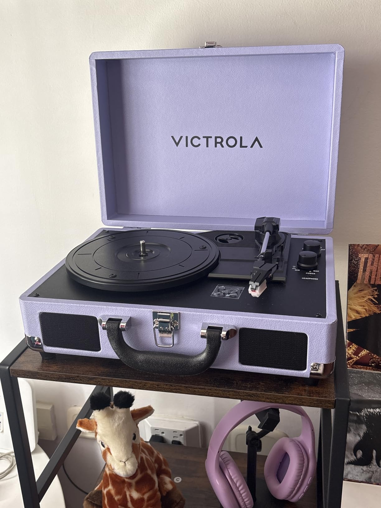 Victrola Journey II (2025 Model) - Bluetooth Suitcase Record Player - Built-in Stereo Speakers with Enhanced Bass, 3-Speed Turntable, Bluetooth Input and Output, RCA & Headphone Outputs (Black) customer photo 2