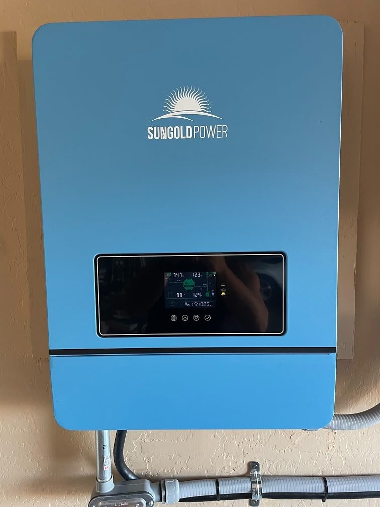 SUNGOLDPOWER 10000W DC 48V UL1741 Solar Inverter,Split Phase,Built-in 2 MPPT Solar Controllers,Max. 200A Battery Charging,AC Input/Output 120V/240V(settable) Inverter Charger(Support Parallel & COMM) customer photo 2