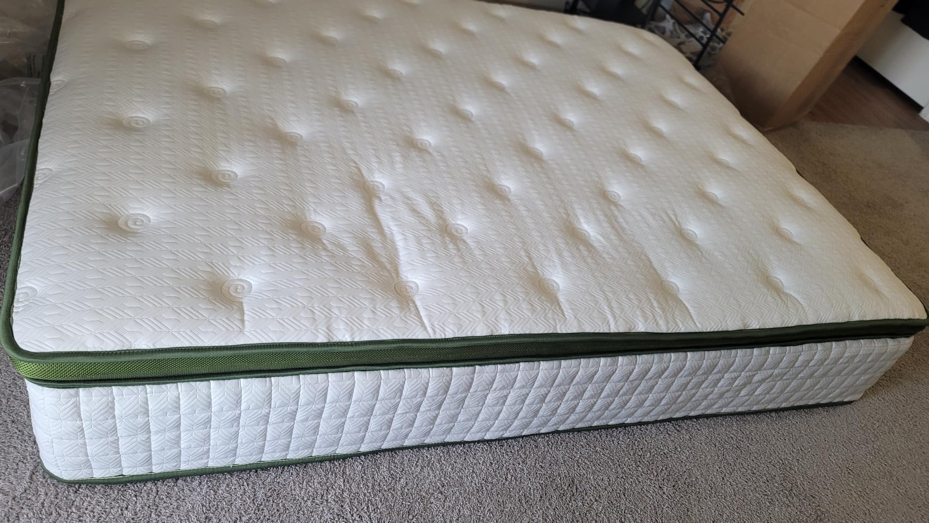 BedStory Medium Firm Queen Mattress, 14 Inch Hotel Collection Hybrid Mattresses -Targeted Lumbar & Shoulder Support for Back Pain Relief, Fiberglass-Free, CertiPUR-US Certified, 365-Night Trial customer photo 1
