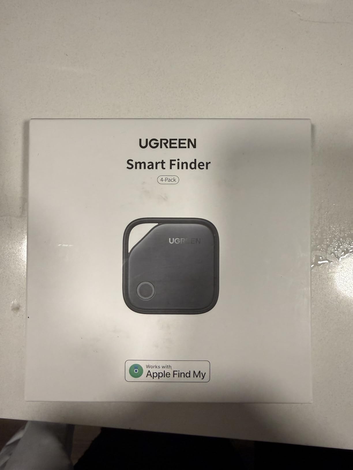 UGREEN FineTrack Air Tracker Tags (iOS Only) 4 Pack, 2-Year Replaceable Battery Bluetooth Tracker Compatible with Apple Find My, Item Finder Smart Tag for Keys, Luggage - [Apple Find My Certified] customer photo 1