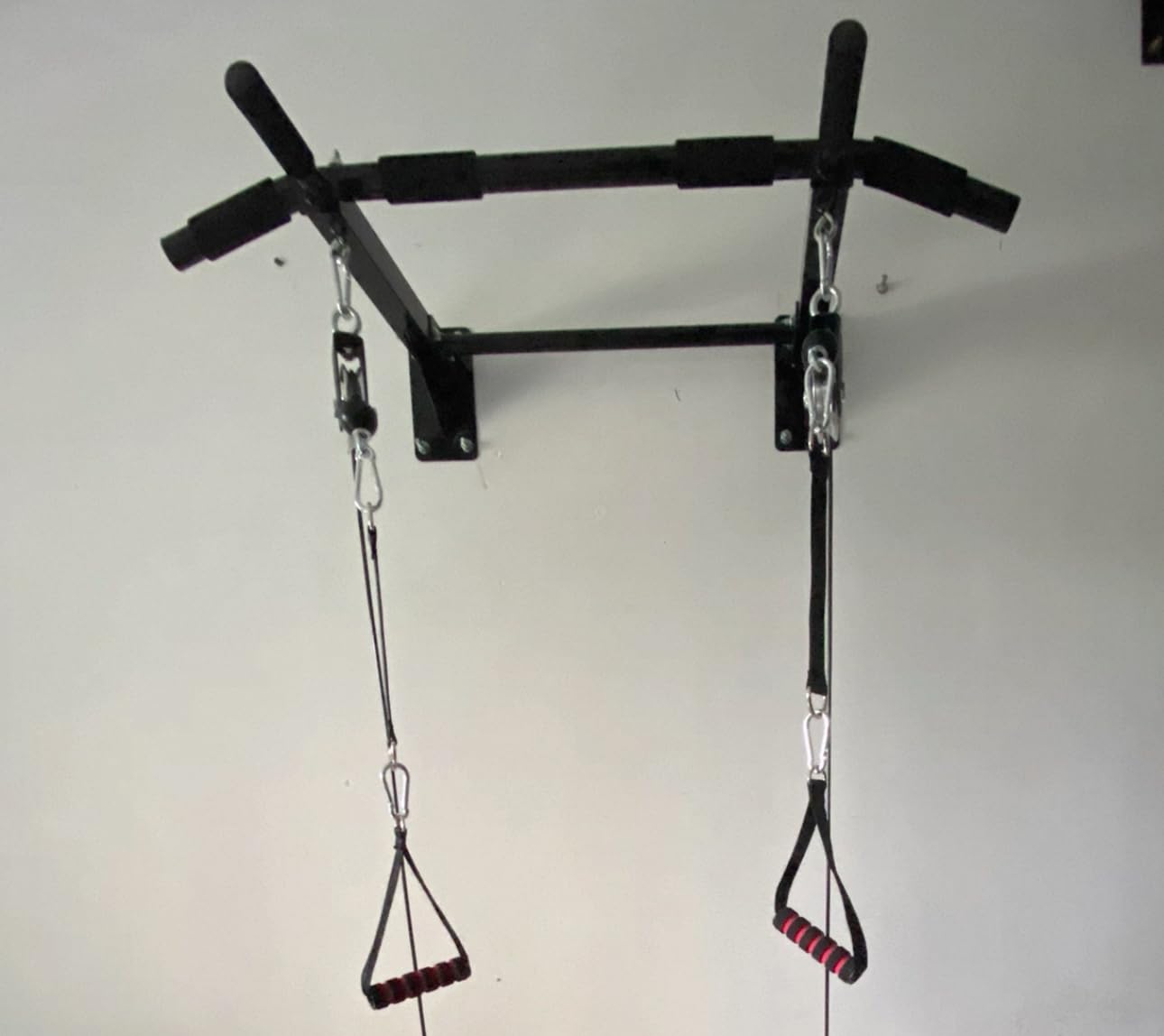 Wall Mounted Pull Up Bar - Drill Installation, Home Gym Equipment for Indoor Fitness, Chin-Up Bar for Strength Training customer photo 1