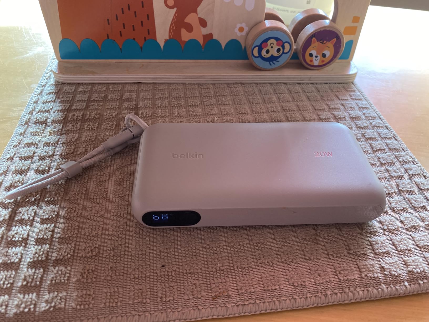 Belkin Portable Charger, USB-C Power Bank 20,000mAh w/ 2X USB-C Ports & 1x A Port, Digital Battery Display, 20W Charging - iPhone 17, Air, Pro, Samsung Galaxy S25, Pixel 10, iPad, and More - Blue customer photo 1