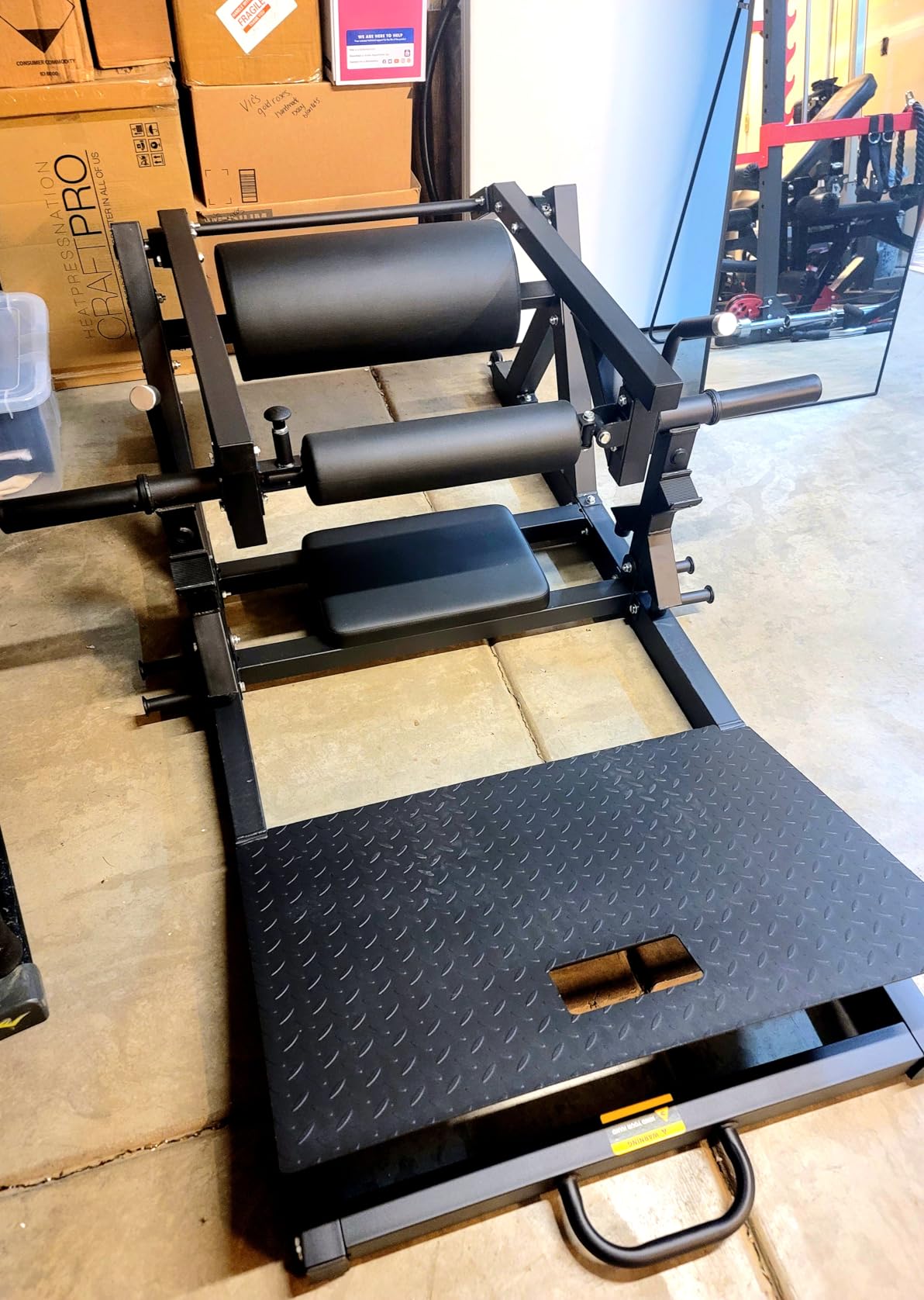 HT01 Hip Thrust Machine, 800LBS Plate-Loaded Glute Drive with Band Peg, Heavy Duty Glute Bridge Machine with Weight Holder, Butt Exercise Equipment for Glute Muscles Building customer photo 1