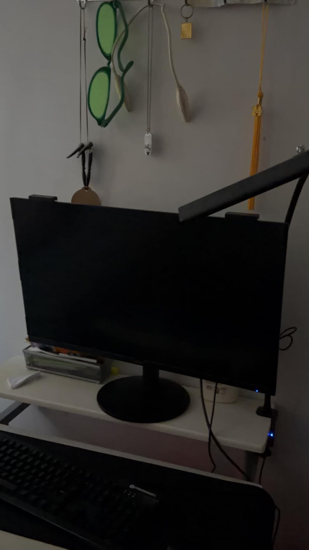 Magnetic 24 Inch Privacy Screen for Computer Monitor 16:9 Aspect Ratio, Hanging Removable Anti-Blue/Glare Protector Film customer photo 2