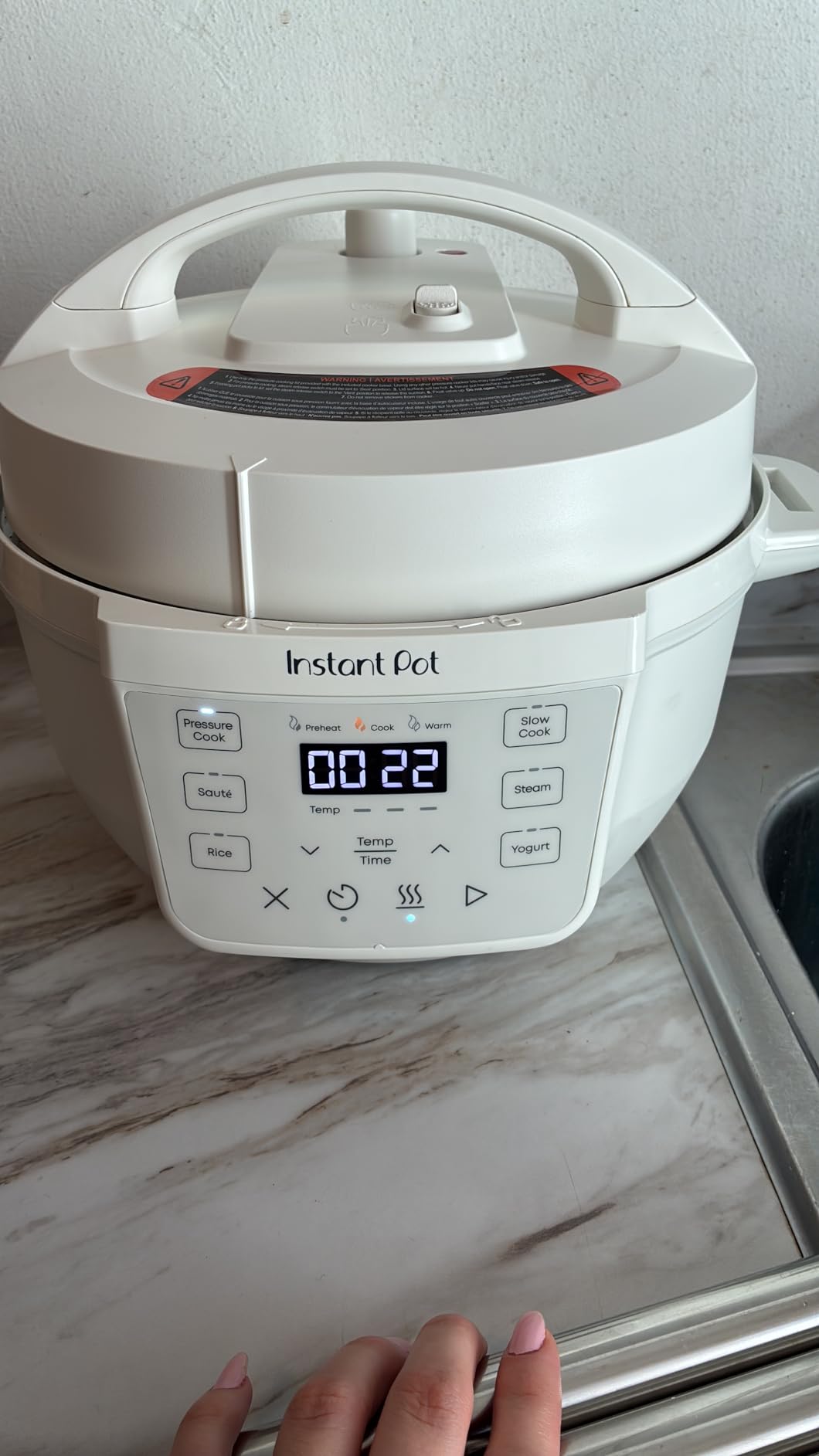 Instant Pot 4QT RIO Mini 7-in-1 Multi-Cooker, Pressure Cooker, Slow cook, Sauté, Steam, Rice Maker, Yogurt, & Warmer, Black customer photo 1