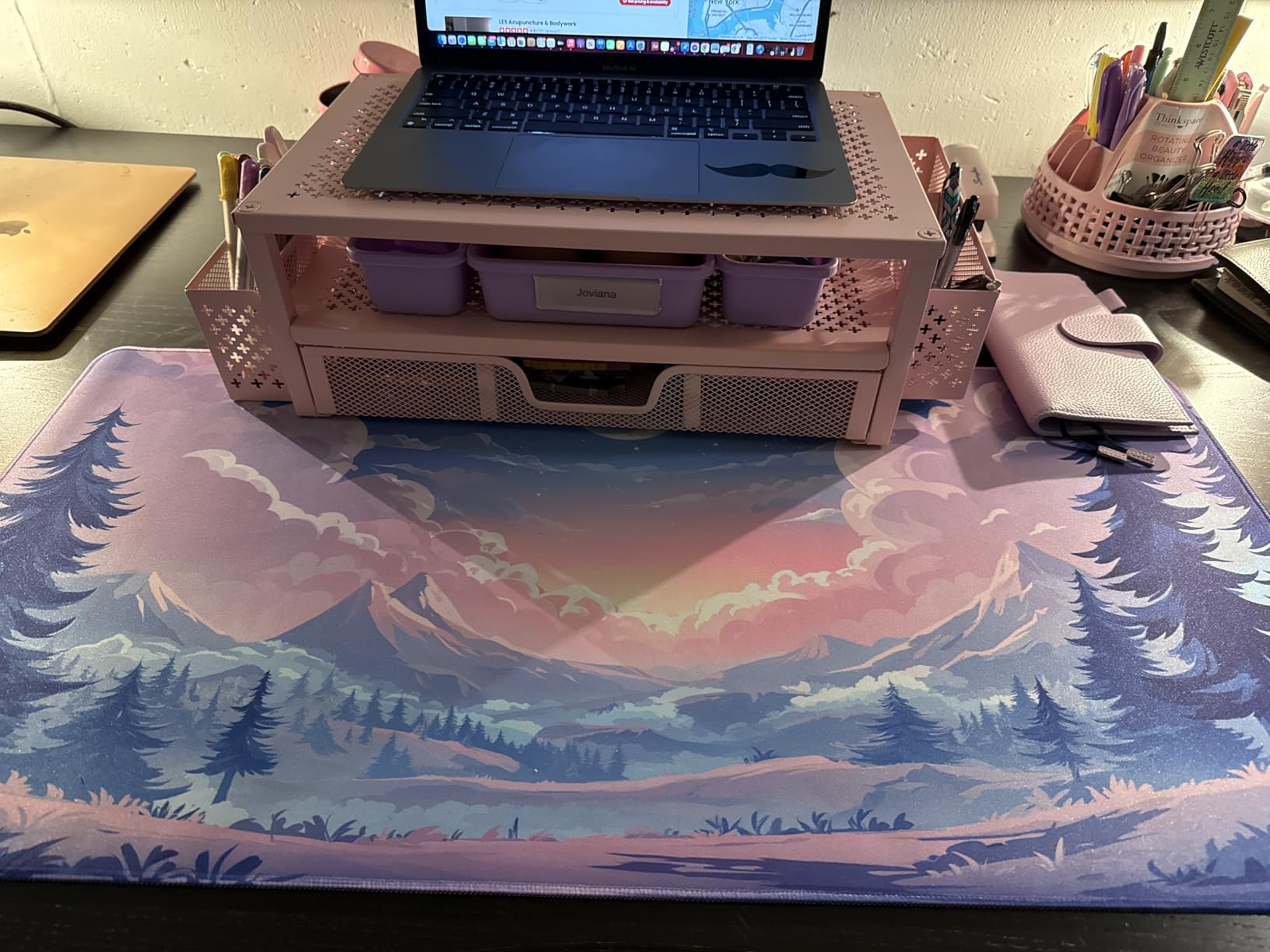 Mystical Gothic Library Large Gaming Mouse Pad 31.5x15.7 | Vintage Book-Themed XXL Desk Mat, Non-Slip Rubber Base & Stitched Edges - Extended Mousepad for PC/Laptop/Office/Home Decor customer photo 1
