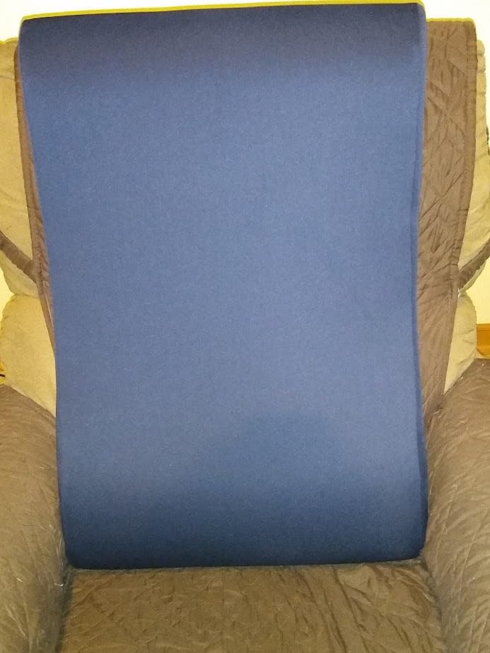 HAVARGO 2-in-1 Neck Pillow Lumbar Support Pillow for Recliner Couch& Glider Chair - High Resilient Foam Ergonomic Back Support for High-Back Rocking Chairs, Glider Rocker Replacement Cushions Navy M customer photo 2