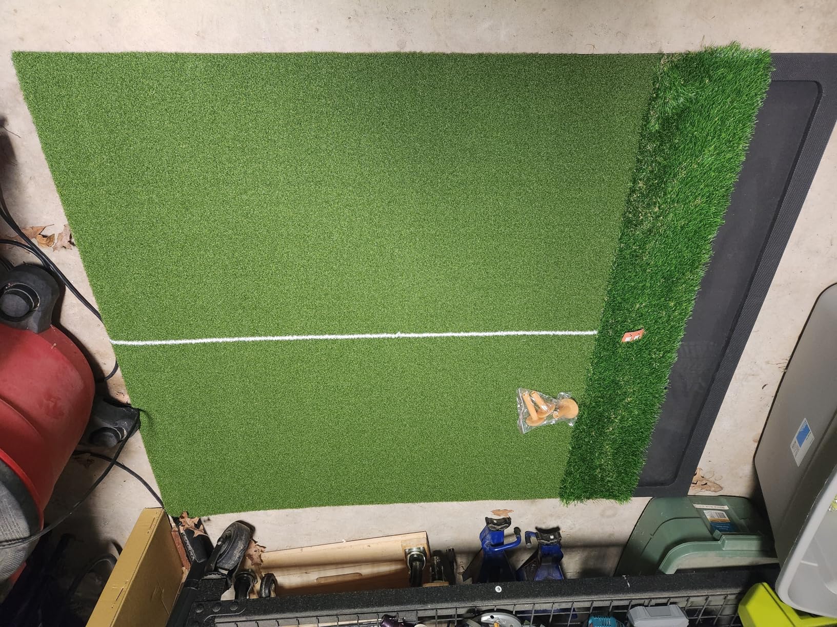 Dual Turf Golf Hitting Mat with Ball Tray, 5x4 & 6x4 ft, 26mm/31mm Thick, Alignment Aid, Golf Practice Mat Indoor & Outdoor, Driving & Chipping Pad Simulator Mat customer photo 2