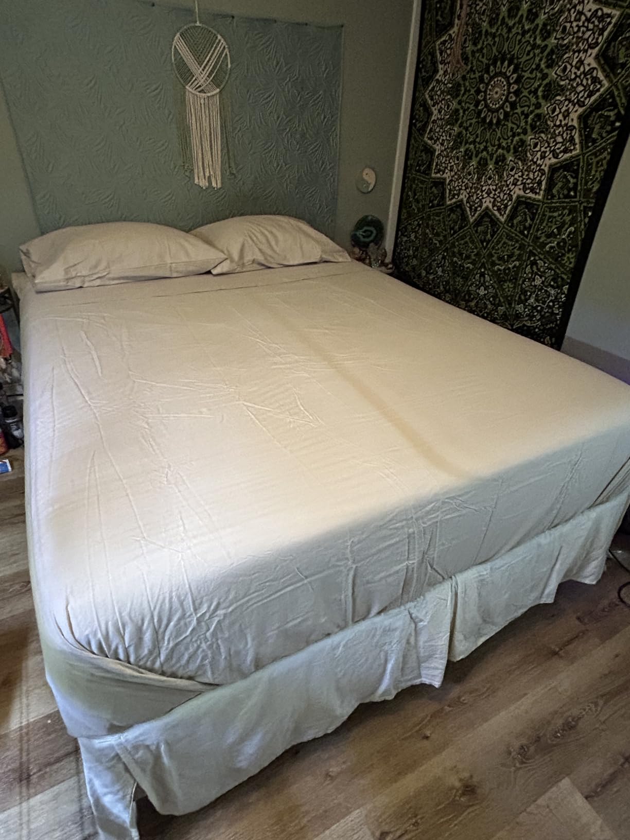100% Linen Sheets Queen Size, Breathable & Durable 4-Piece Bed Flax Sheet Set, Soft All-Season Bedding for Hot Sleepers, Oeko-TEX Certified customer photo 1