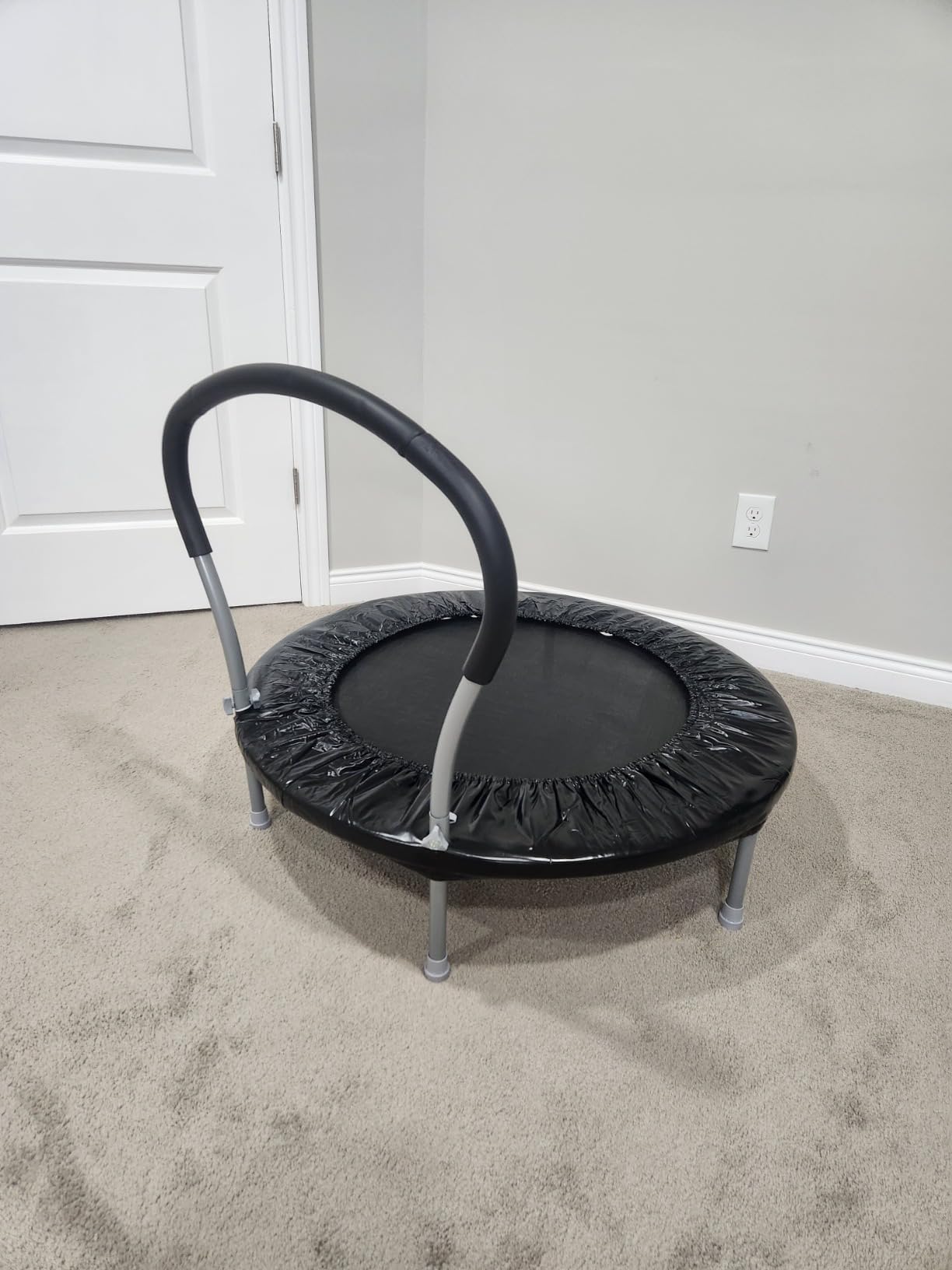 Lyromix 36-Inch Kids Trampoline with Handle - Indoor Mini Tranpoline for Toddlers, Small Fitness Rebounder for Indoor and Outdoor Use customer photo 1