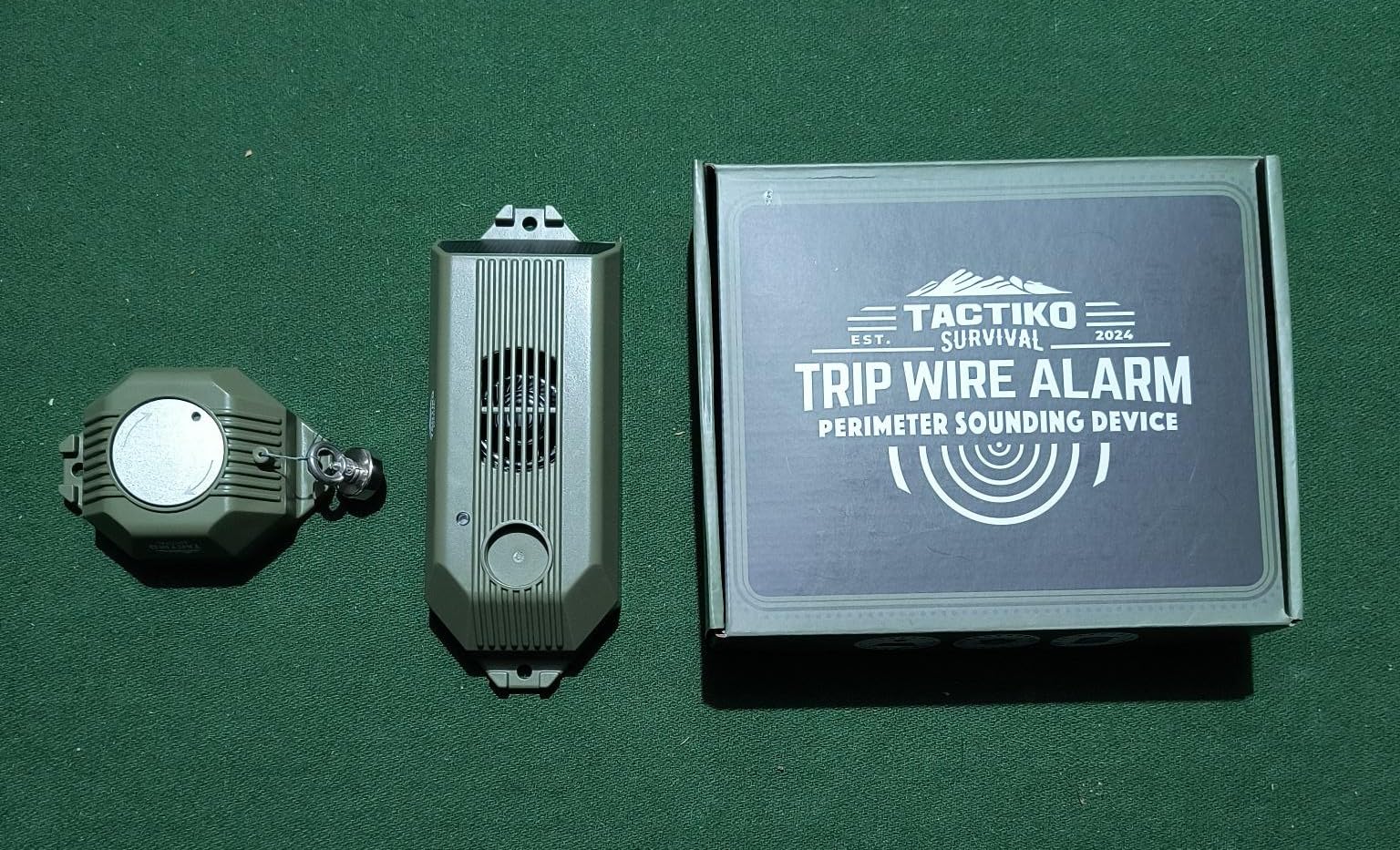 Tactiko Wire Trip Perimeter Alarm 2.0, 129 dB Rechargeable Perimeter - 80ft Kevlar Tripwire, Solar/USB, Weatherproof, Bear Deterrent for Camping, Property, Home Security (2 Pack) customer photo 2