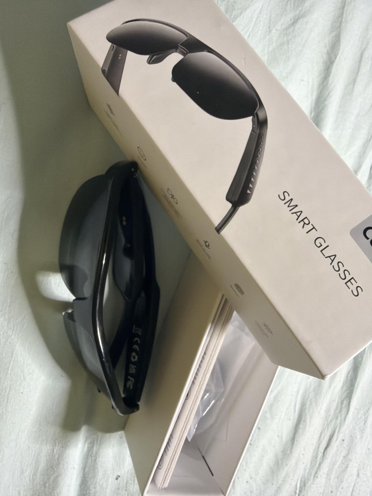 4-in-1 AI Smart Glasses, 800W HD 4K Camera Glasses, 1080P Video Recording Glasses, Built-in ChatGPT AI Voice Assistant, Real-time Translation, Open Ear Headphones for Outdoors, Driving & Vlogging customer photo 1