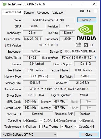 SOYO GeForce GT 740 4GB Low Profile Graphics Card, HDMI/VGA/DVI-D Triple Output, 4GB DDR3 128-Bit, SFF Half-Height Video Card customer photo 1