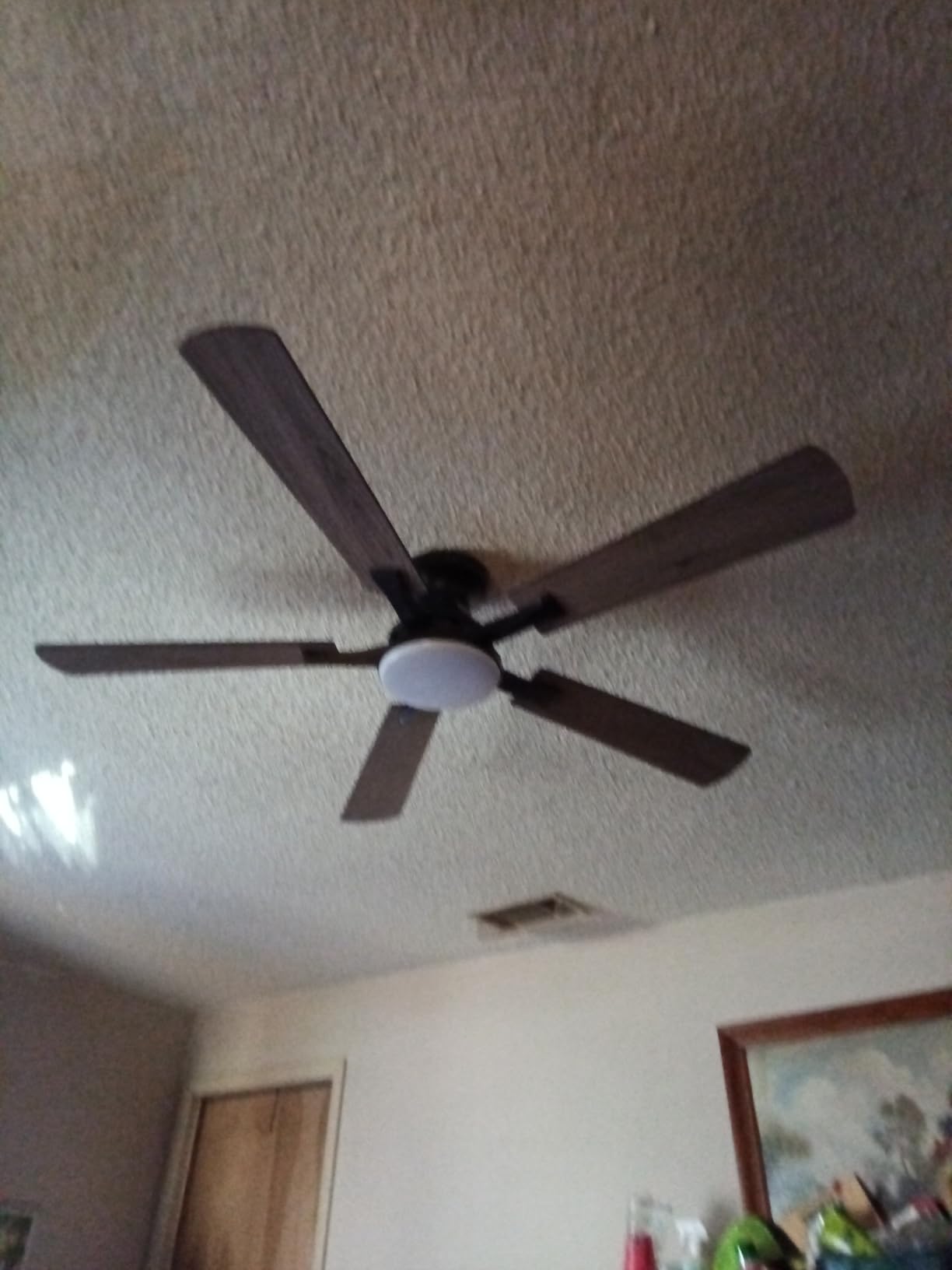 Fanbulous 52 inch Ceiling Fans with Lights, Smart Flush Mount Ceiling Fan and Remote APP, Modern Low Profile, 3CCT 20W LED with 6-Speeds Quiet Reversible Motor for Bedroom, Living Room, Kitchen, Black customer photo 2