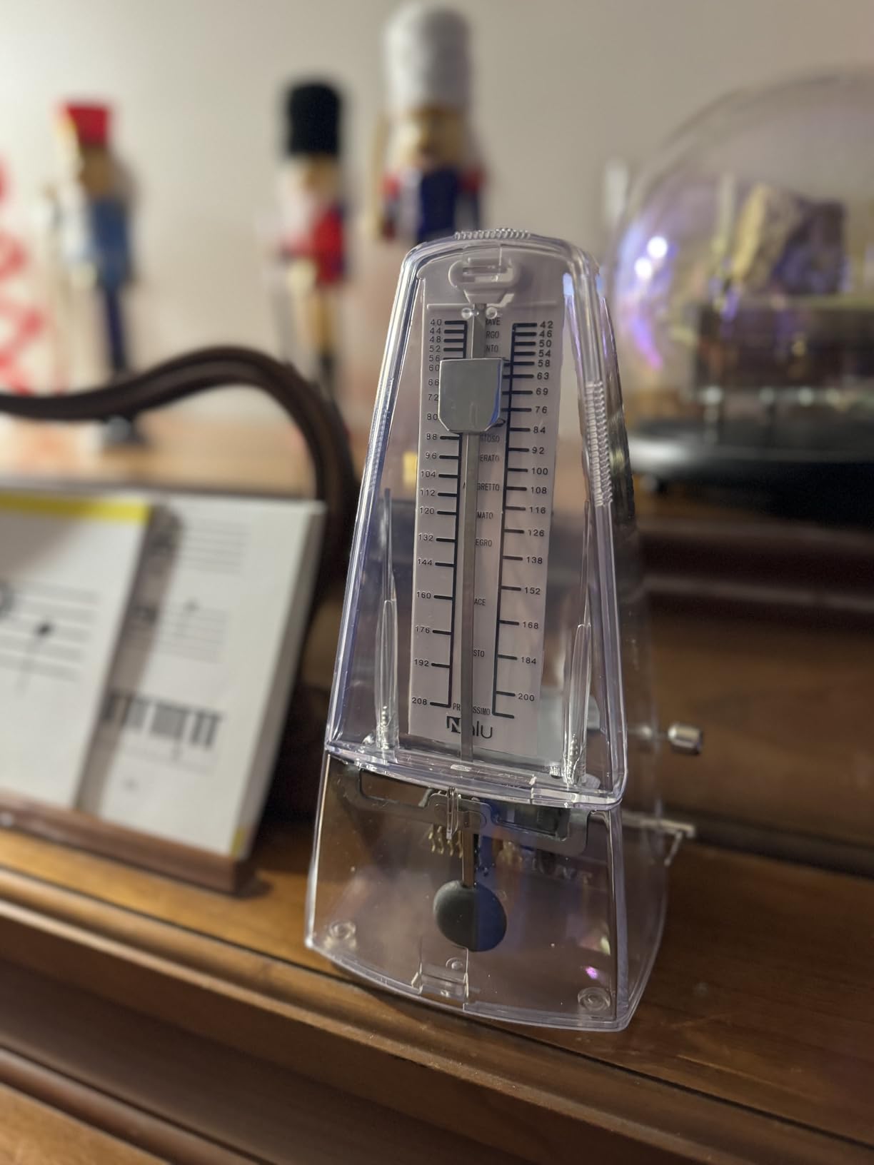 NALU Metronome - Classic Mechanical Wind-Up Design with Bell for Piano, Guitar, Violin & All Instruments customer photo 2