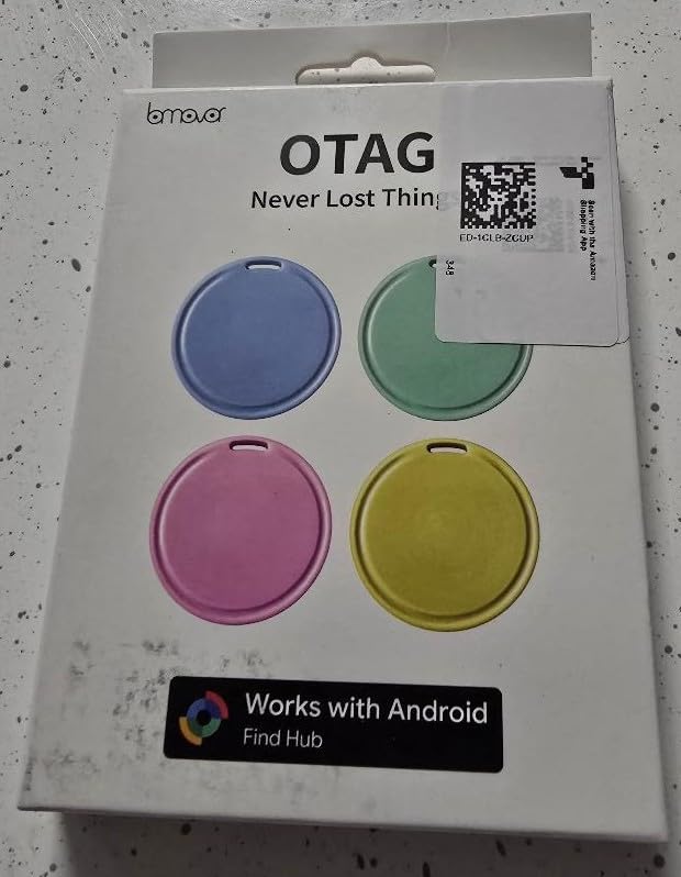 Air Tags for Android,Air Tags-4 Pack Android,Android Tracker Tags,2 Year Battery Life,Google Find Trackers for Google'S Find Hub App,IP65 Waterproof Luggage Tracker Android for Keys,Wallets,Suitcases customer photo 1