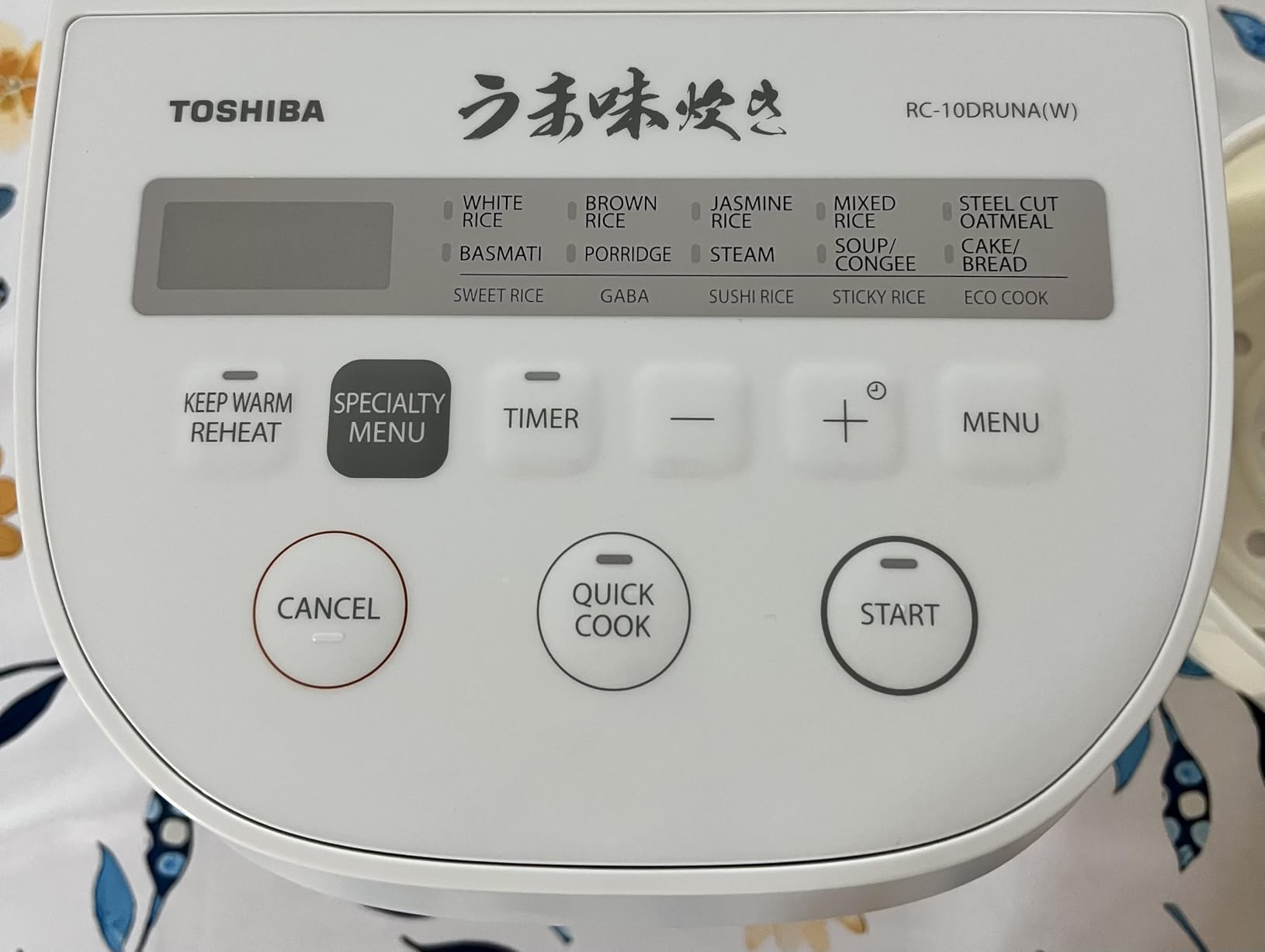 TOSHIBA OriginTaste Rice Cooker 5.5-Cup Uncooked, Fuzzy Logic, 15-in-1 Functions, Digital Display, Delay Timer, Keep Warm, Nonstick Inner Pot, White customer photo 1