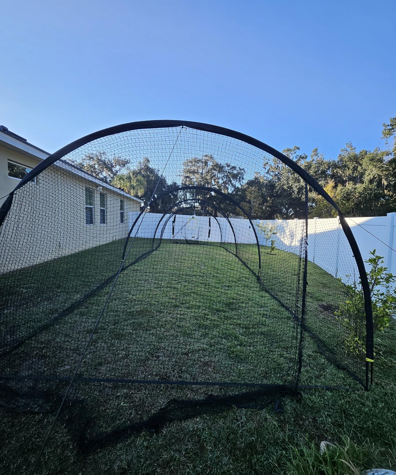 Batting Cage, 22ft/30ft/35ft/55ft/70ft Baseball Softball Hitting cage Net, Portable Baseball Cage Netting System for Solo or Team Training, for Backyard Field Outdoor Indoor customer photo 2