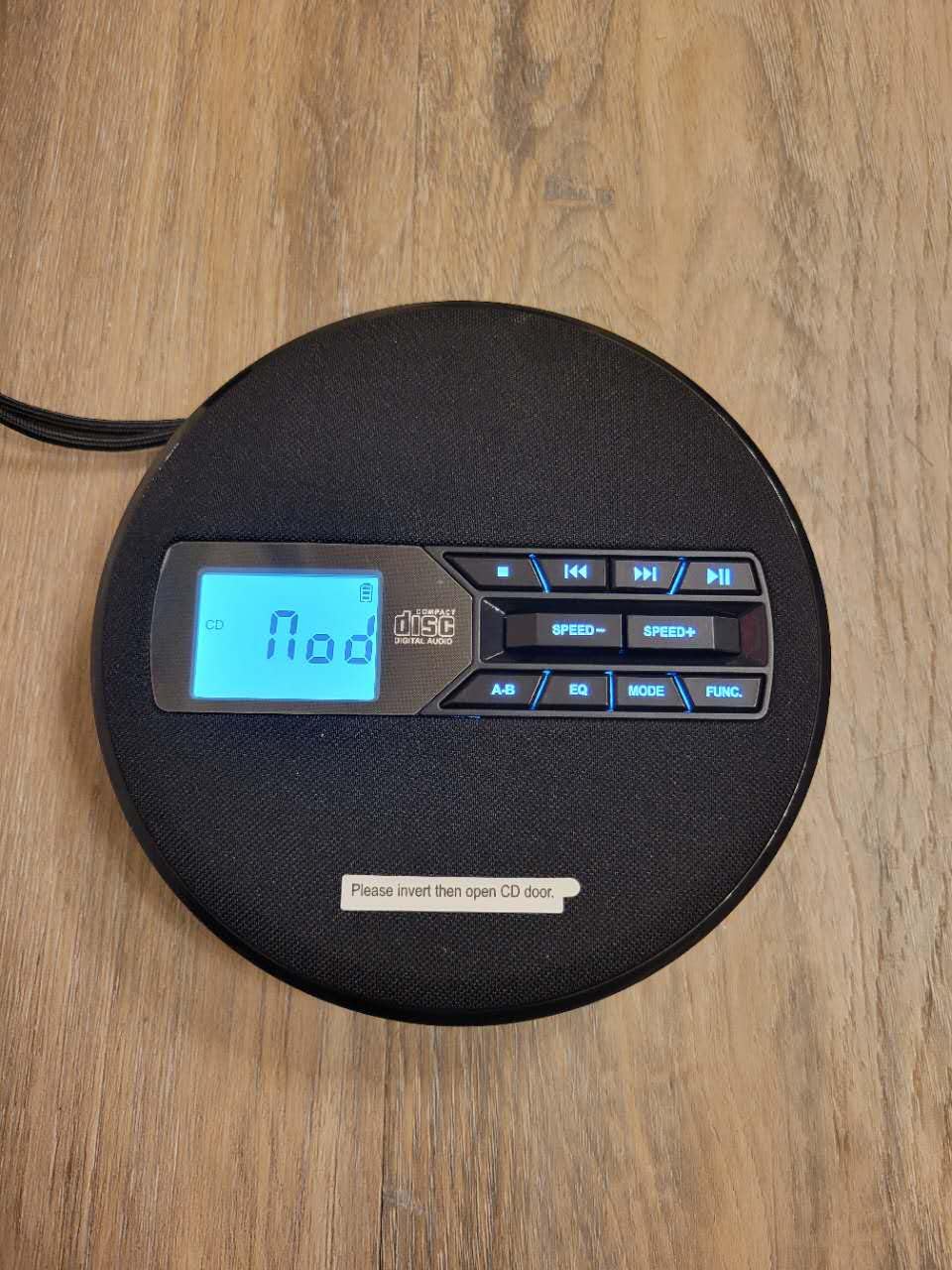 CD Player Portable with Speakers - Rechargeable Personal CD Player for Car and Home, Small Fabric Music Player with Backlit Display, Anti-Skip, AUX/USB Port - Ideal for Audiobooks & Gifts customer photo 1