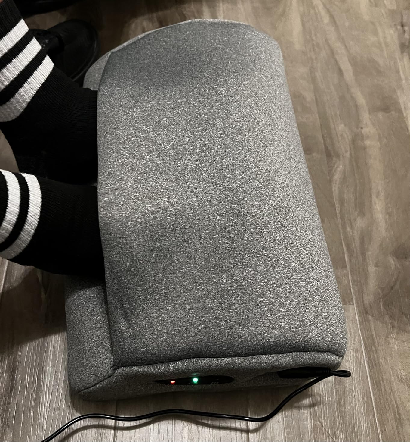 Comfier Under Desk Foot Rest at Work with Heat, Vibration, 3 Height Under Desk Foot Rest for Office Chair, Foot Heater Foot Warmer, Ergonomic Heated Footrest, Gaming Chair Footstool, Computer Desk Use customer photo 1