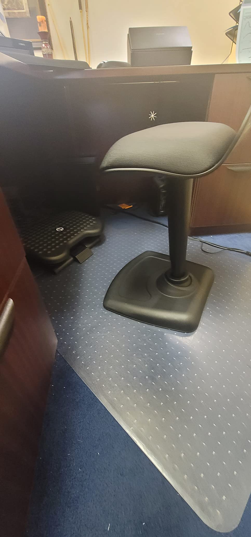 Vari CoreChair - Ergonomic Armless Office Chair for Active Sitting, Core Support & Posture - Adjustable Seat Height & Depth - Compact Task Chair for Home Office Desk - 250 lb Capacity (Black) customer photo 2