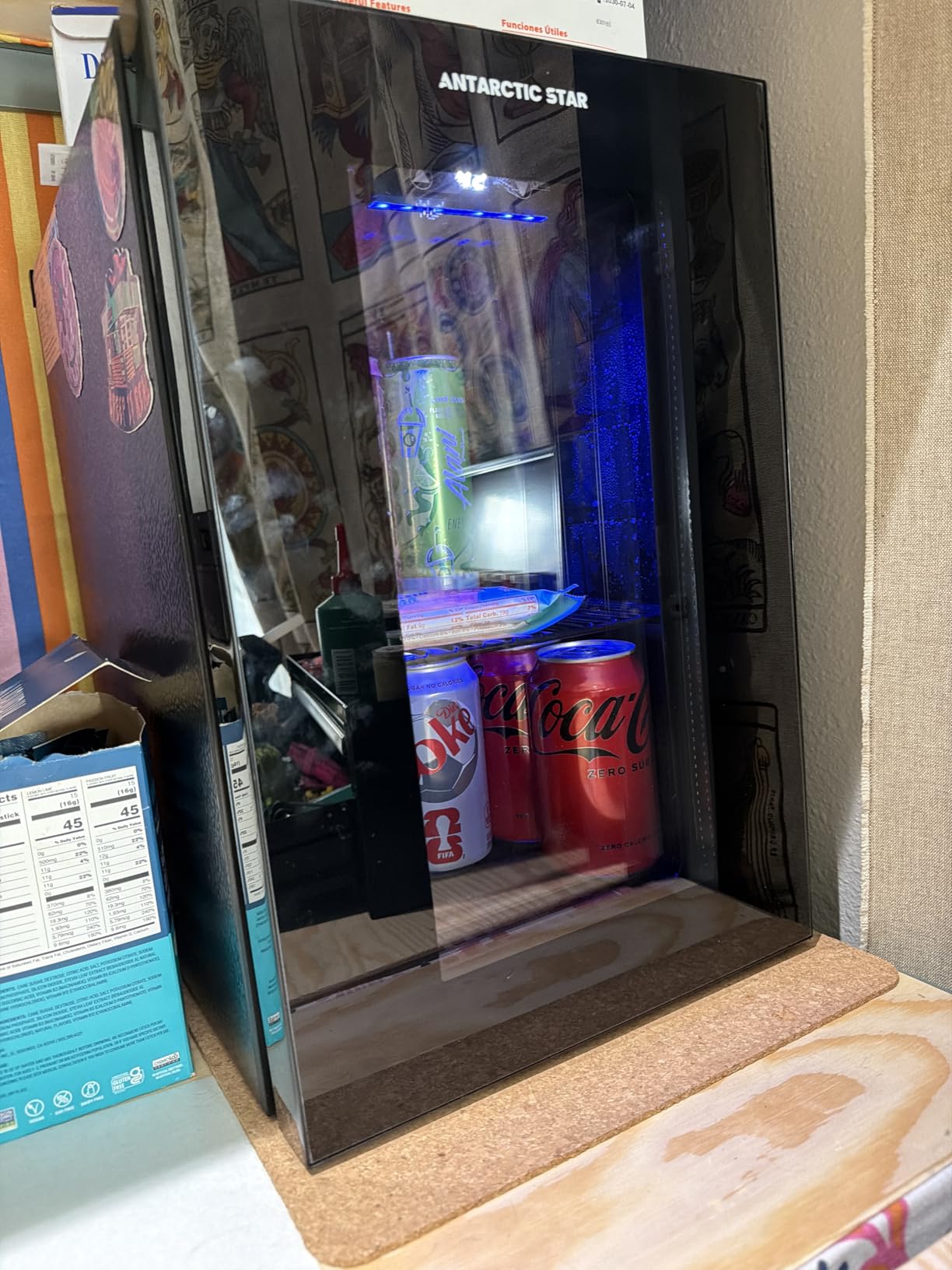Antarctic Star 48 Can Beverage Refrigerator, 12 Bottle Wine Cooler with Stainless Steel Glass Door customer photo 1