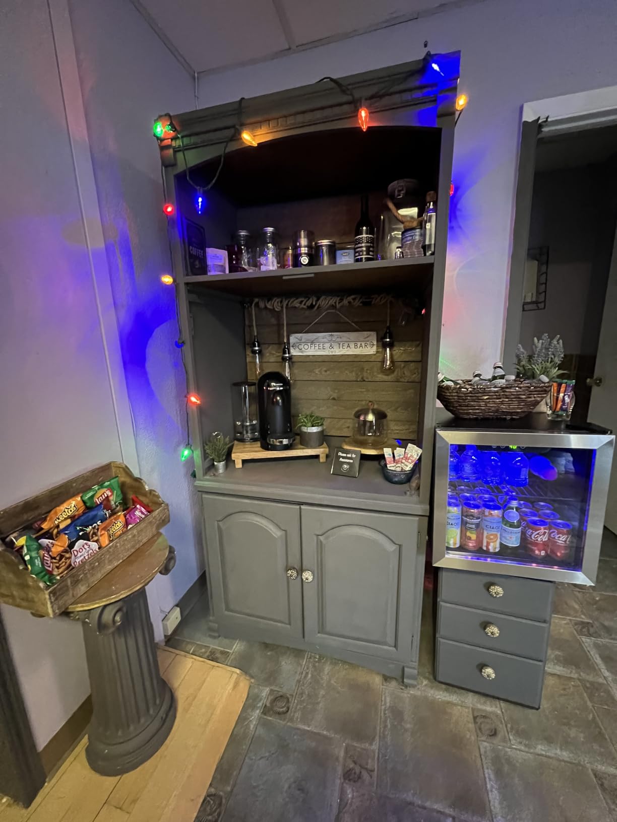 Antarctic Star 48 Can Beverage Refrigerator, 12 Bottle Wine Cooler with Stainless Steel Glass Door customer photo 2